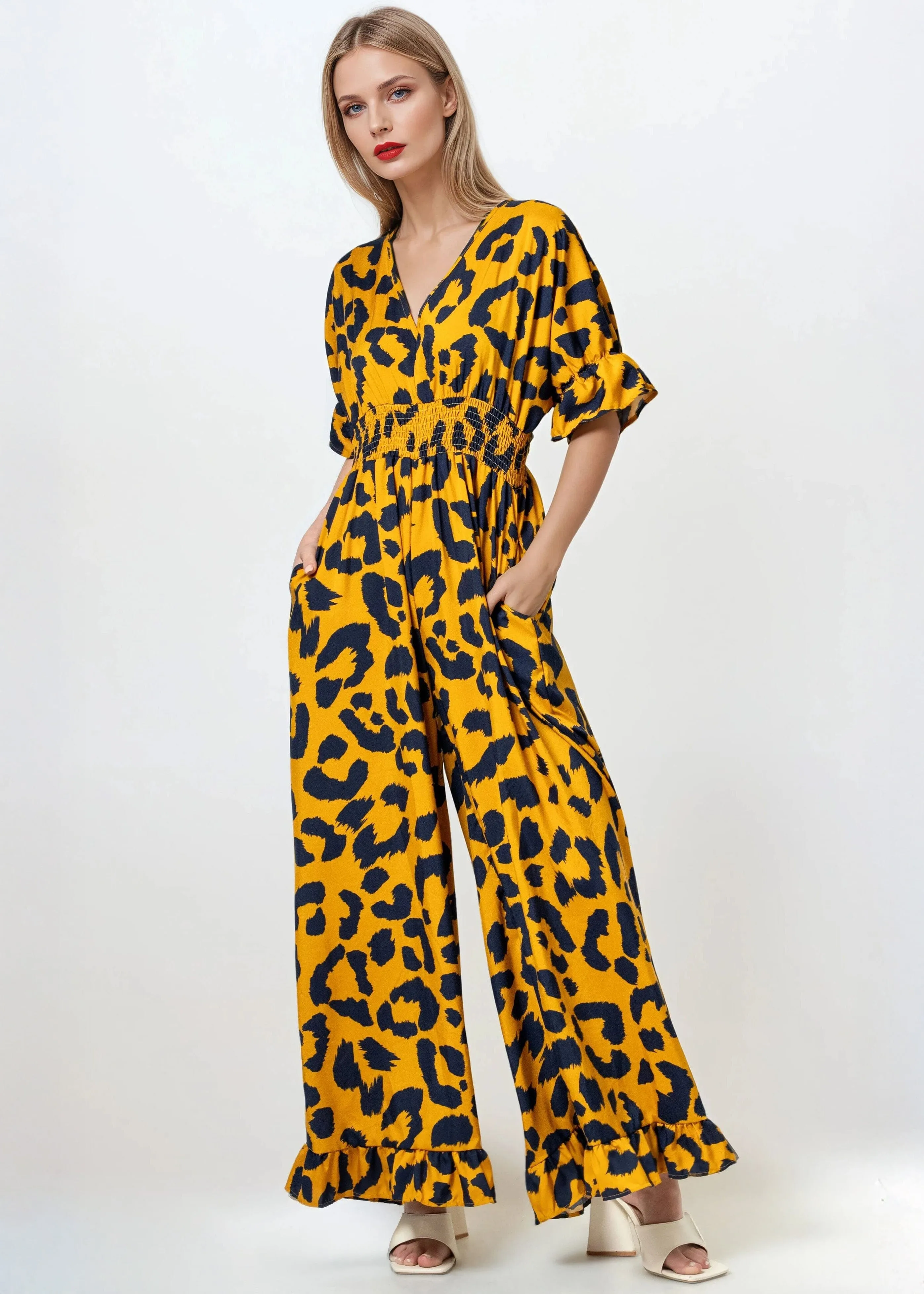 Leopard Cinch Jumpsuit sold by Kate Hewko product image thumbnail 3