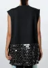 Disco Sequin Hem Vest sold by Kate Hewko