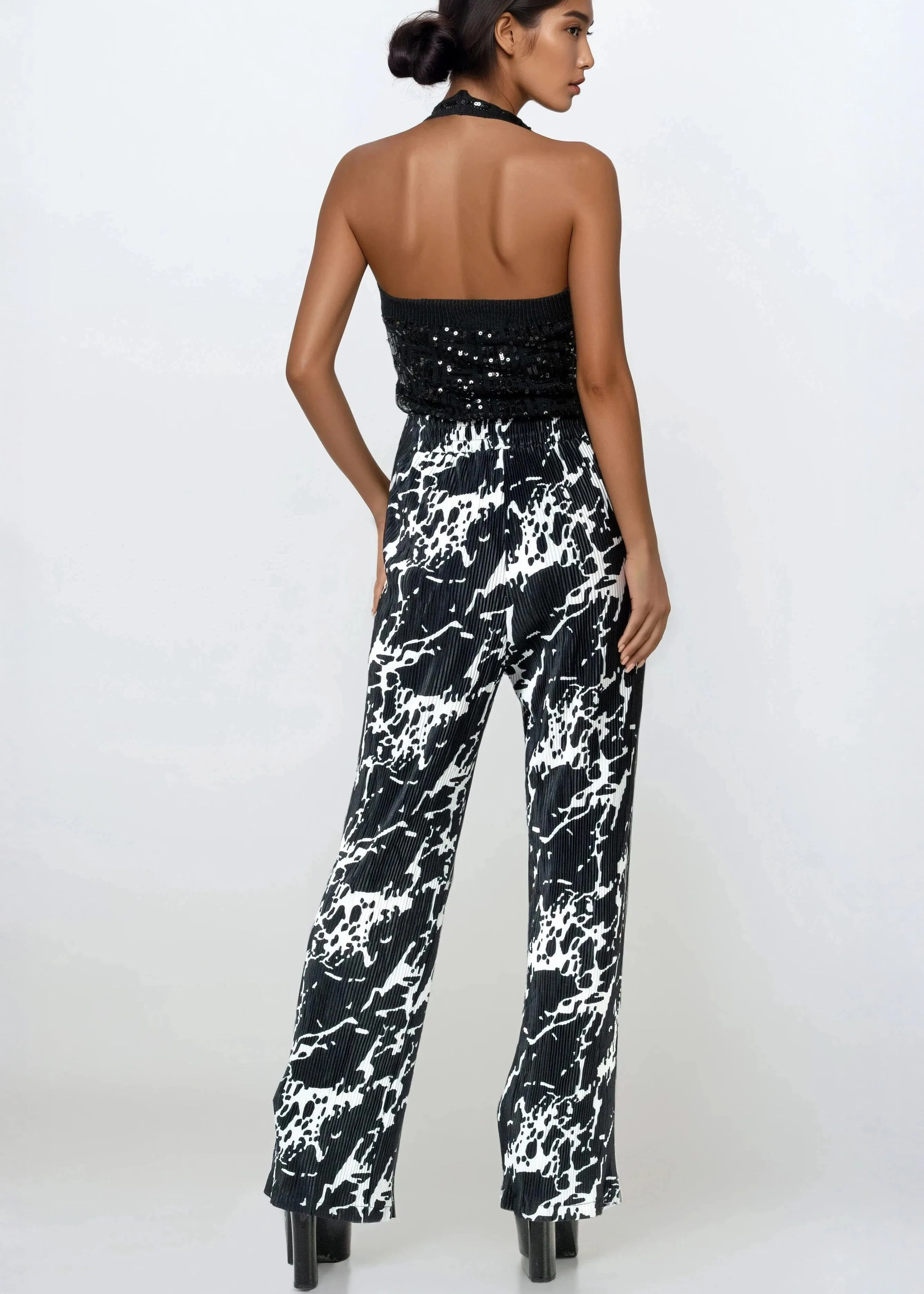 Pleated Graffiti Pants sold by Kate Hewko product image thumbnail 4