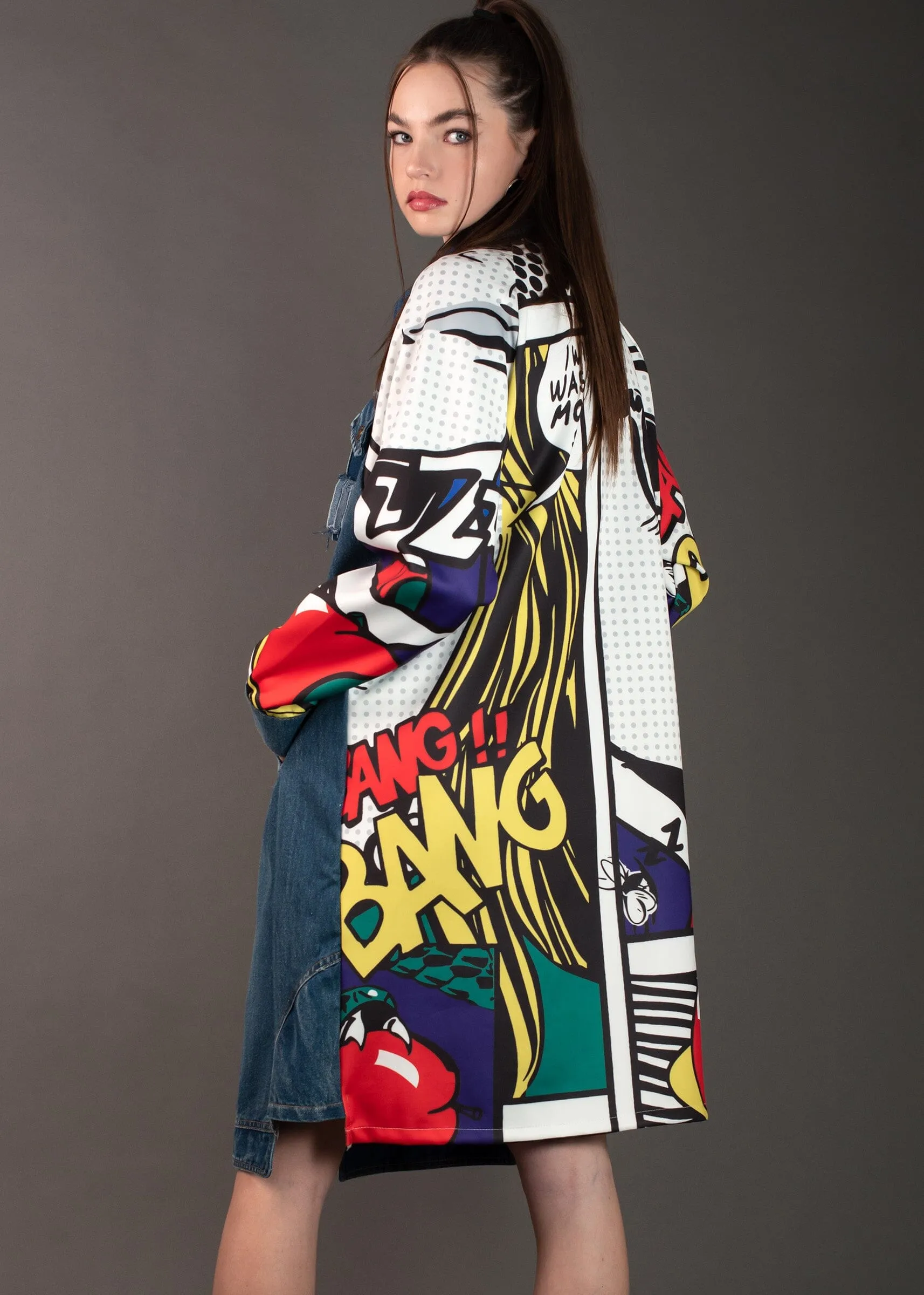 Comic + Denim Jacket sold by Kate Hewko product image thumbnail 3