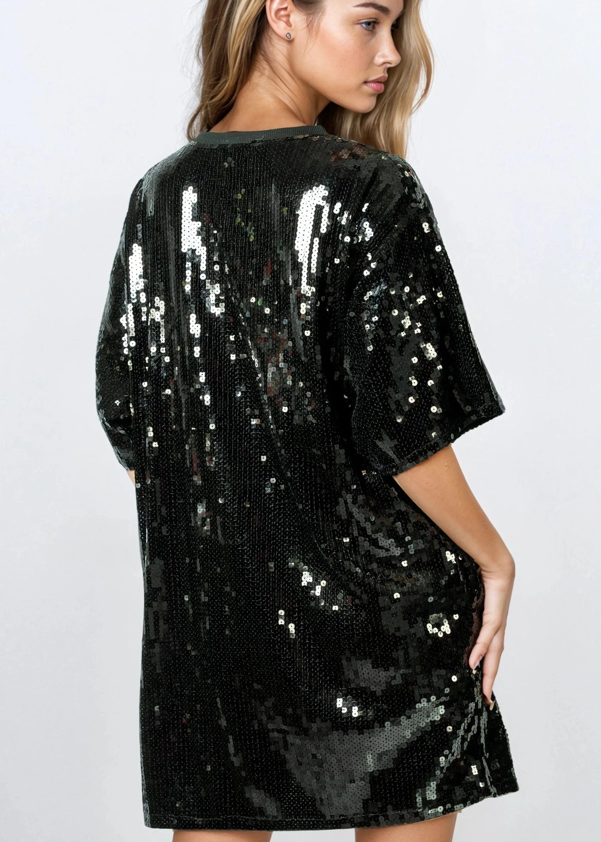 Embellished Tuxedo Sequin Tee sold by Kate Hewko product image thumbnail 5