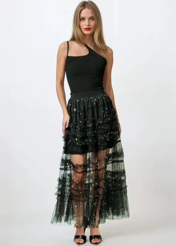 Tiered Tulle Constellations Skirt sold by Kate Hewko