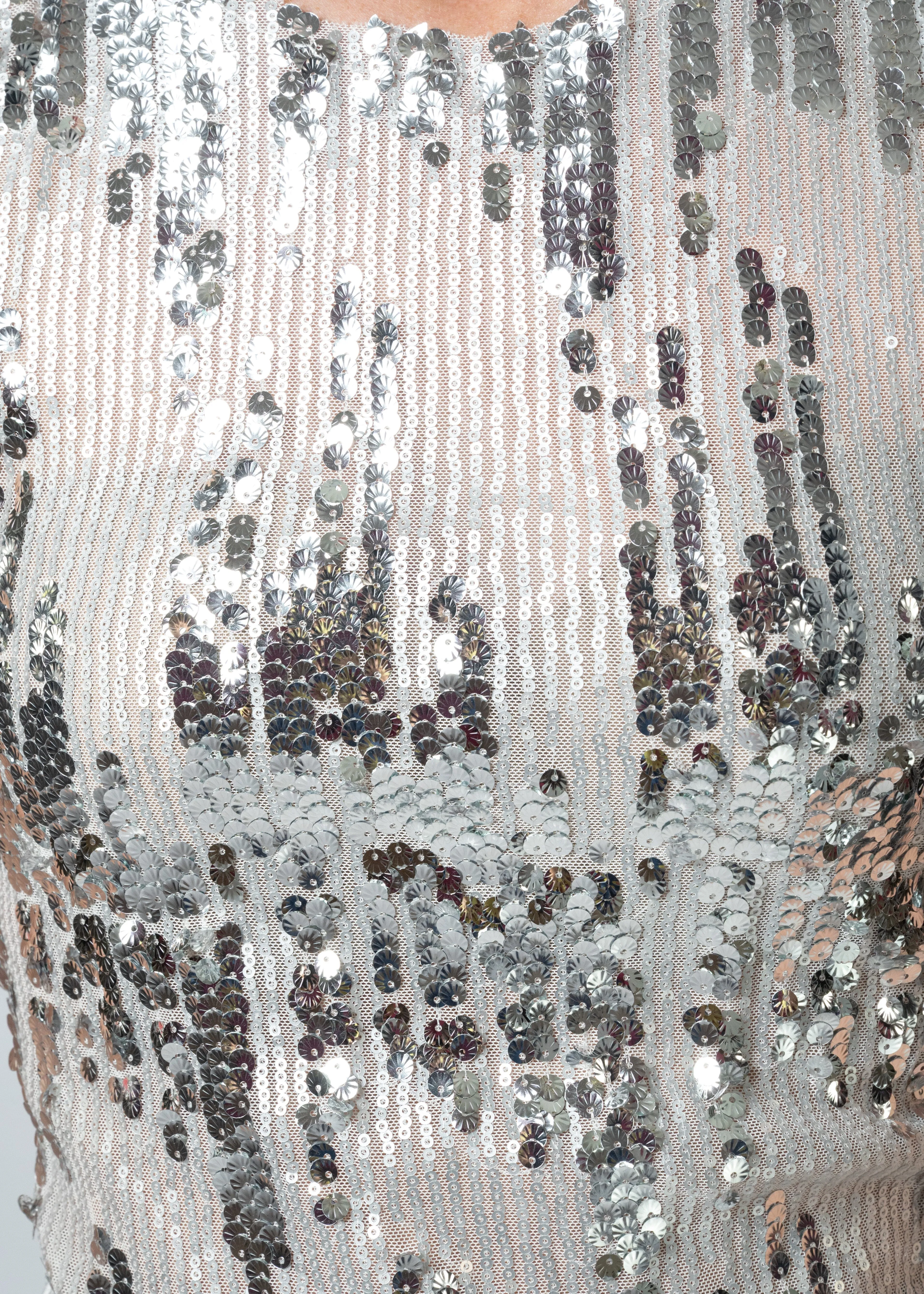 Silver Sequin Tank sold by Kate Hewko product image thumbnail 5