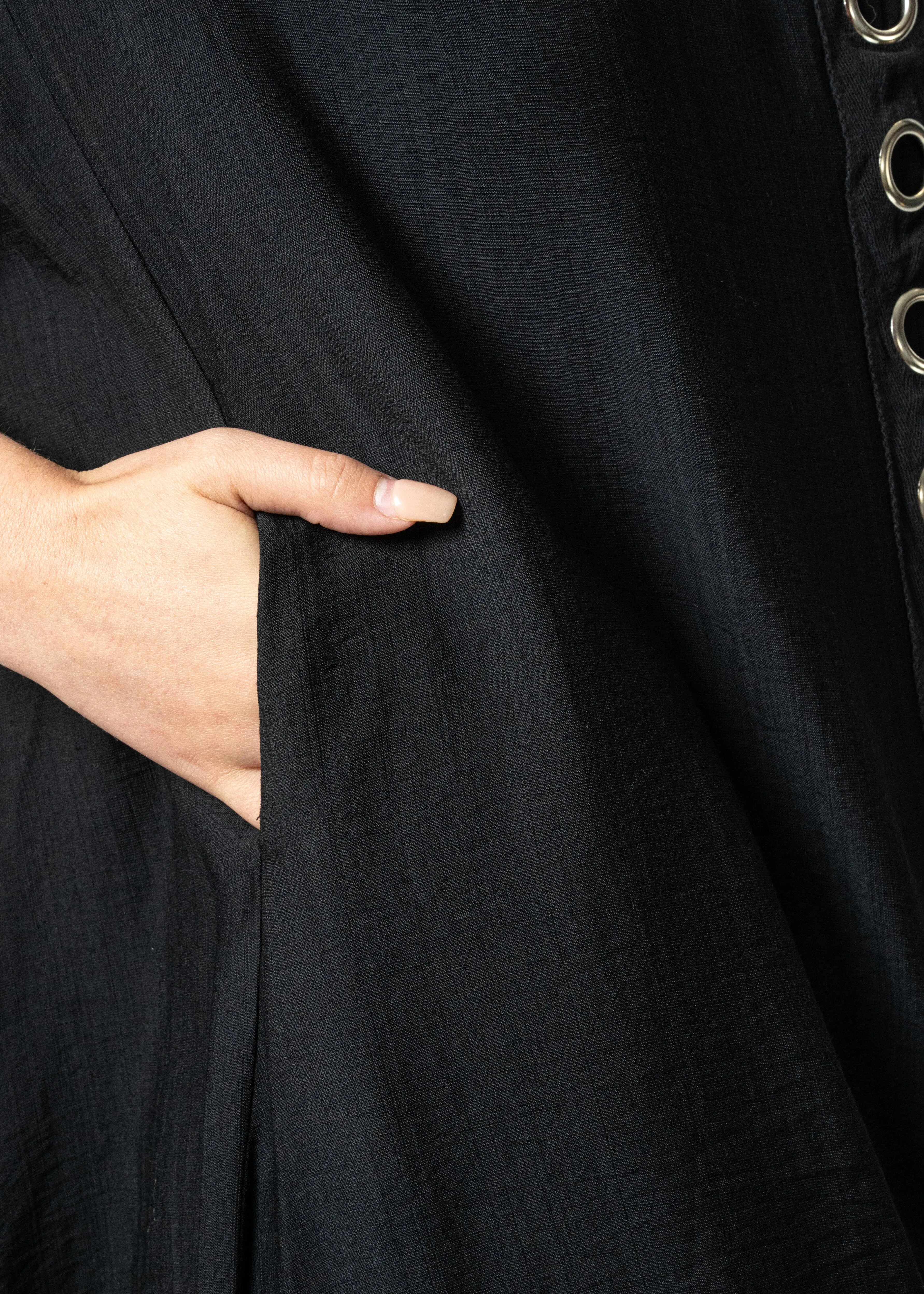 Black Rivet Tee Dress sold by Kate Hewko product image thumbnail 5