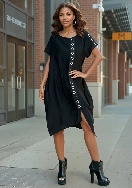 Black Rivet Tee Dress sold by Kate Hewko