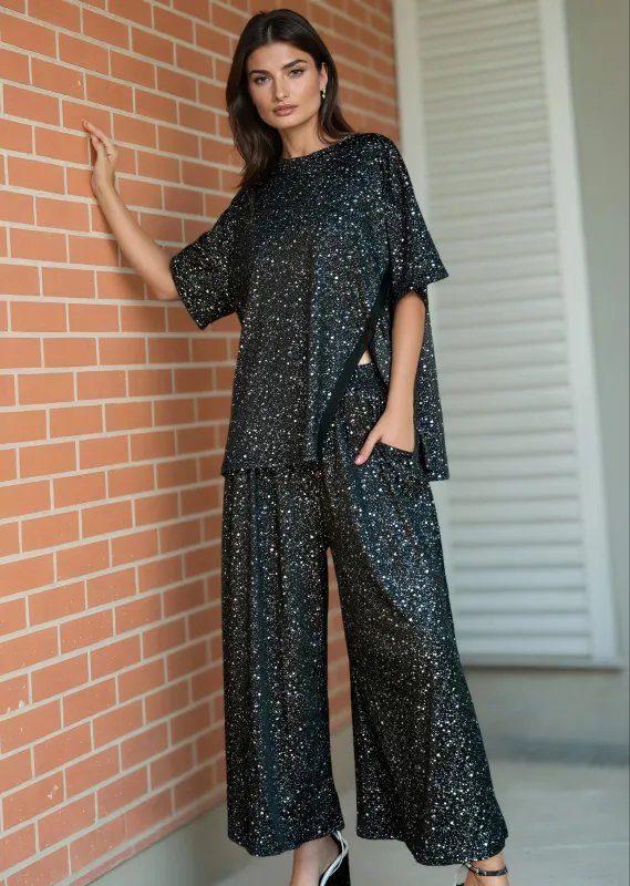 Asymmetrical Splatter Pant Set sold by Kate Hewko