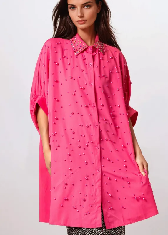 Bedazzled Batwing Sleeve Button Up sold by Kate Hewko