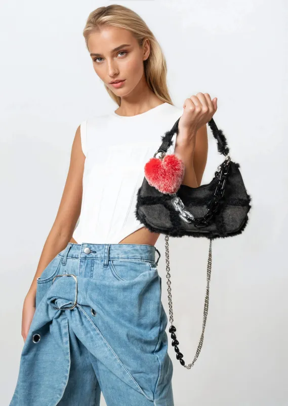 Heartbreaker Shag Mini Bag sold by Kate Hewko