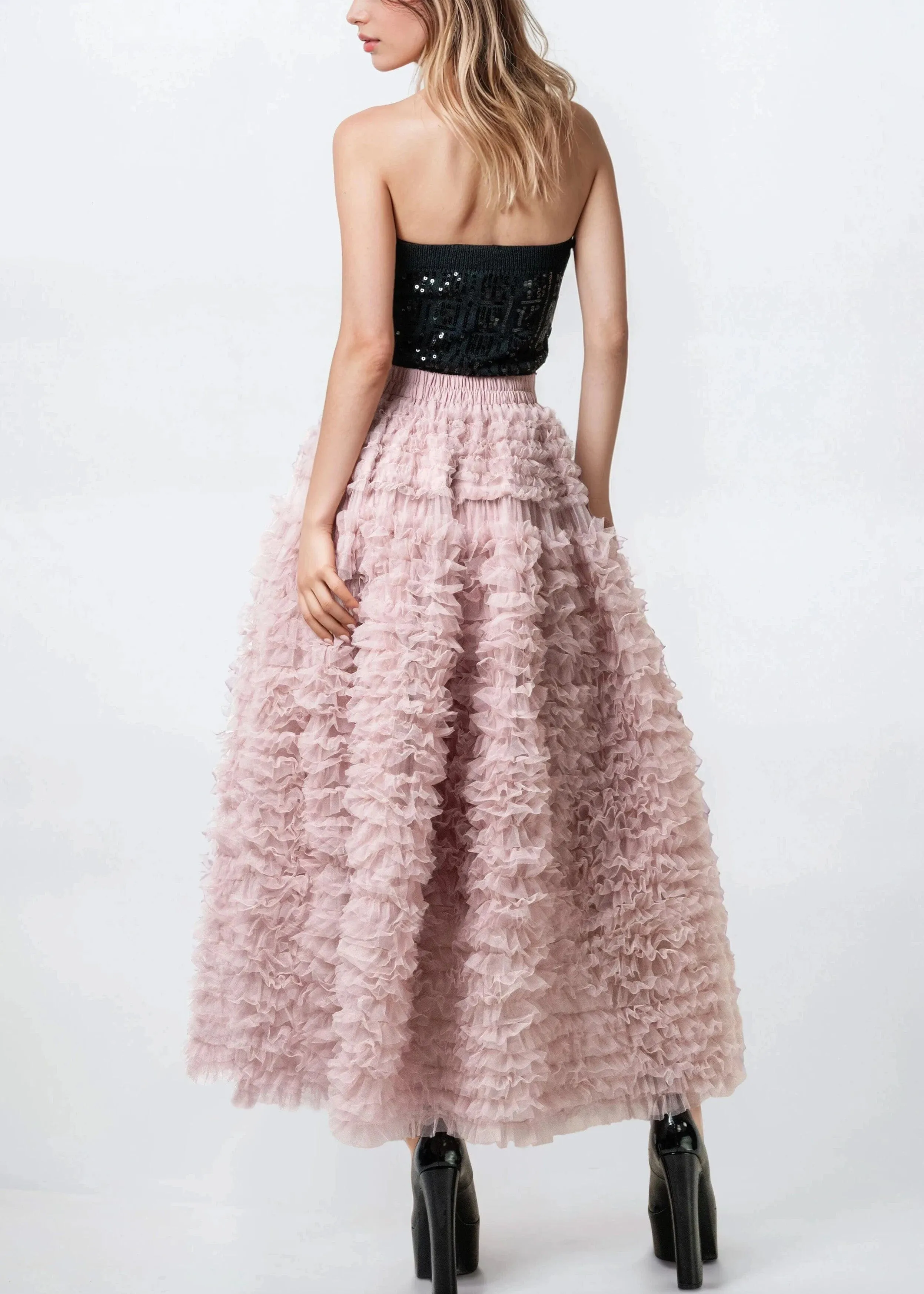Drama Tulle Ruffle Skirt sold by Kate Hewko product image thumbnail 3