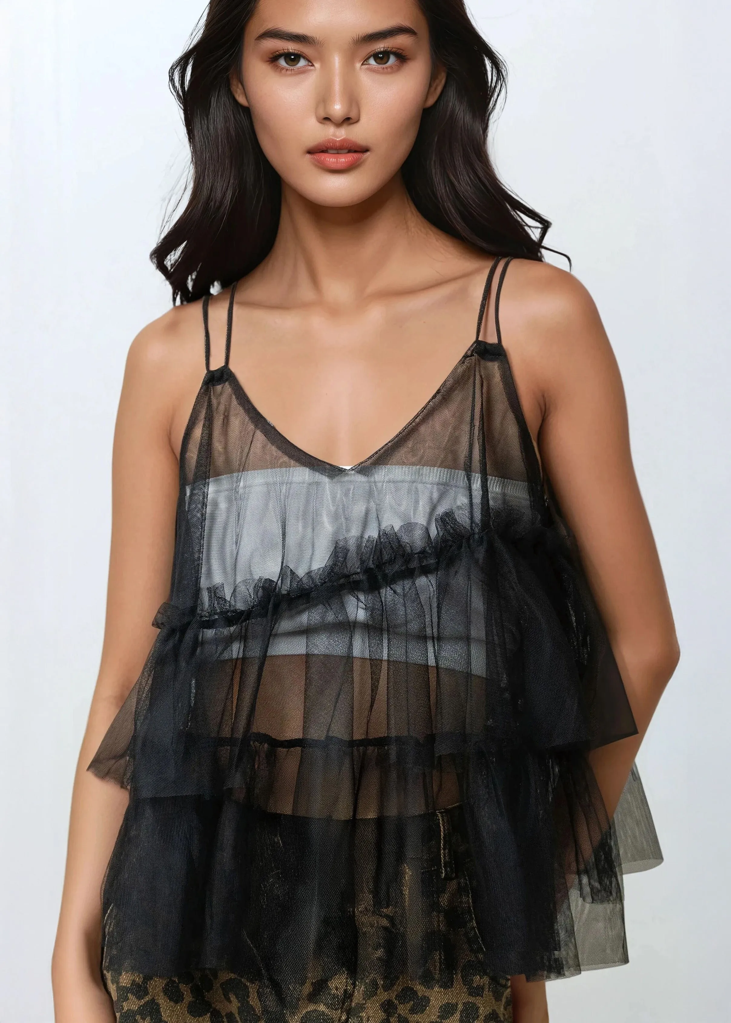 Layered Tulle Tank Top sold by Kate Hewko