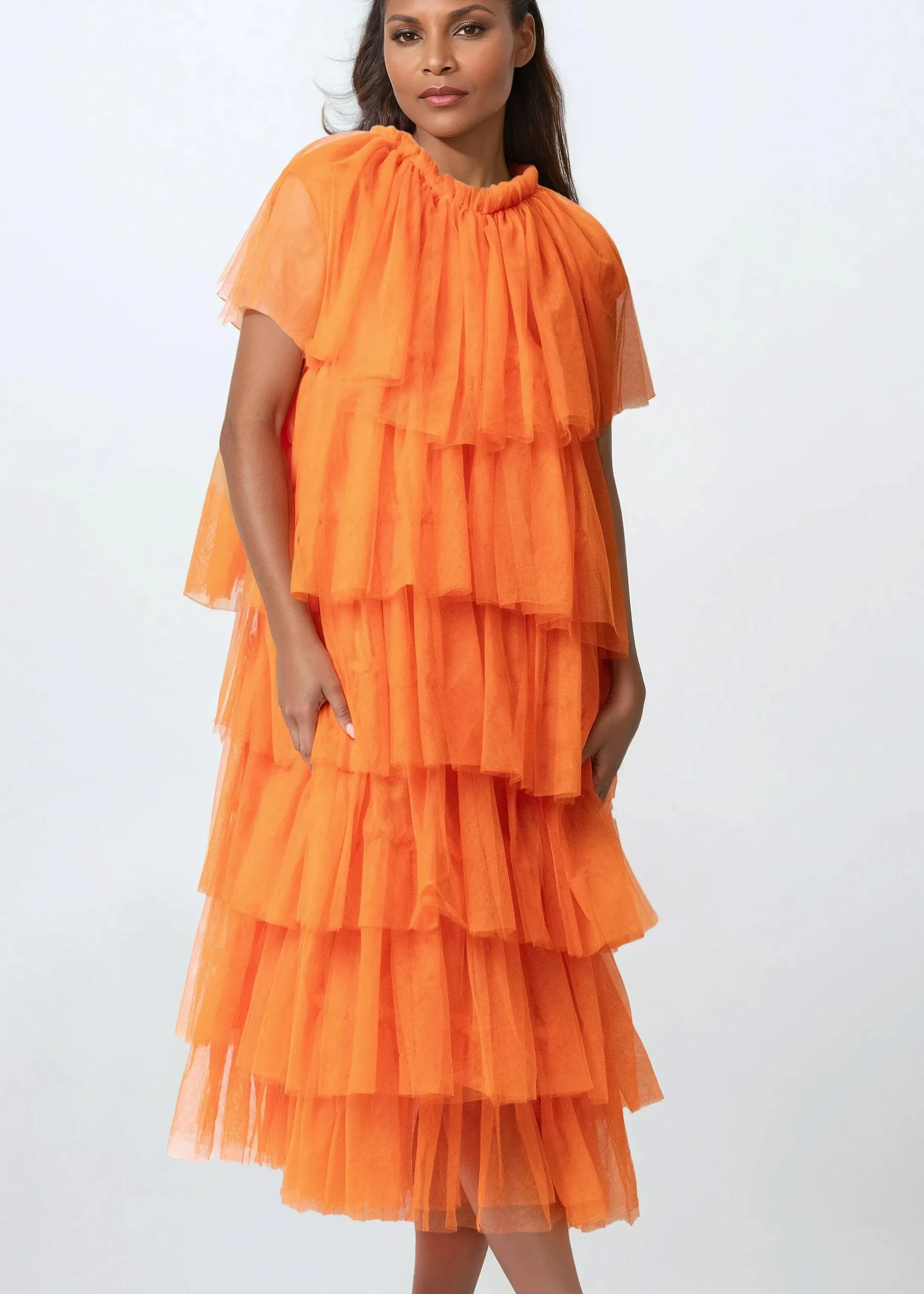 Tiered Tulle Tank Dress sold by Kate Hewko product image thumbnail 4