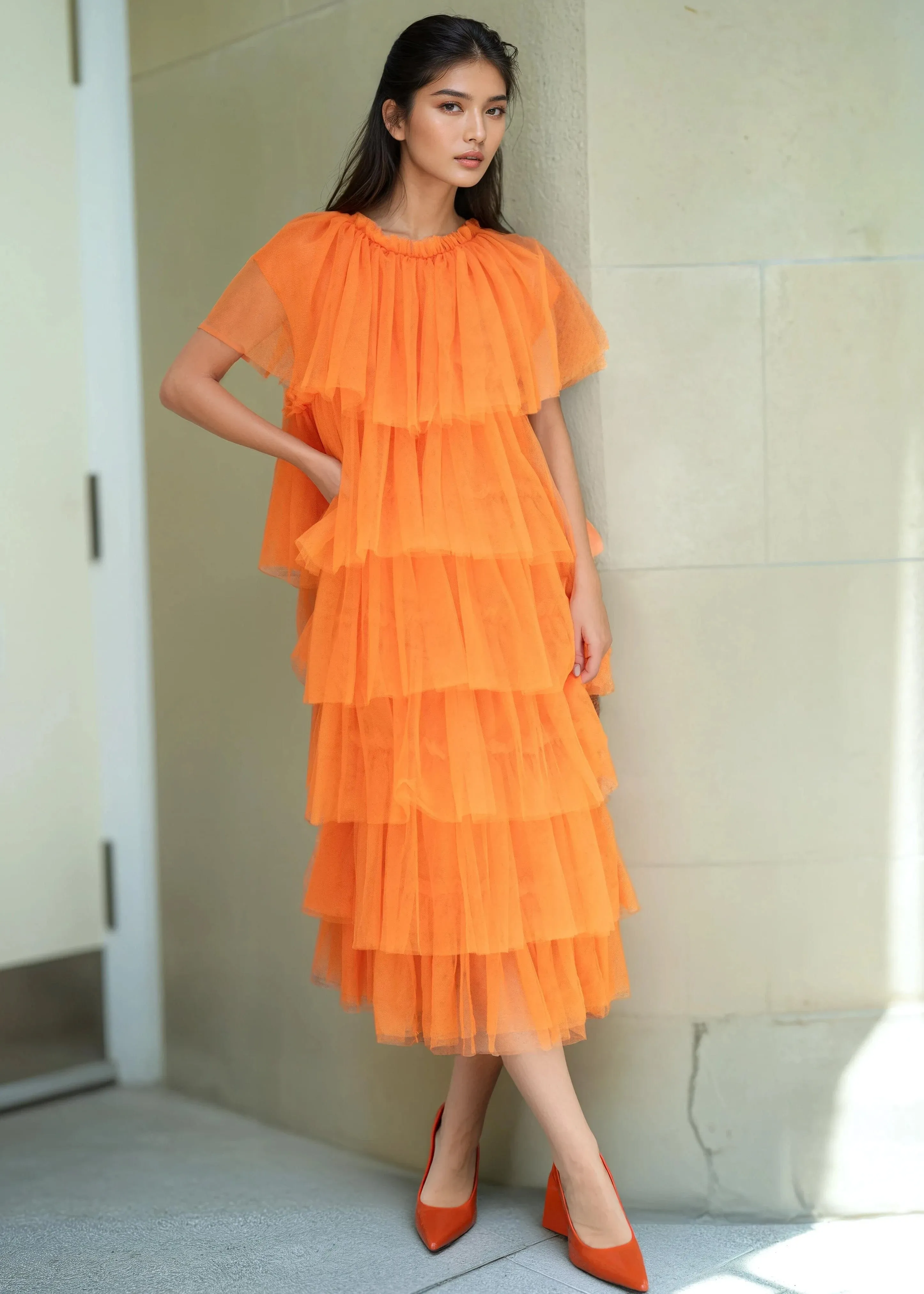 Tiered Tulle Tank Dress sold by Kate Hewko