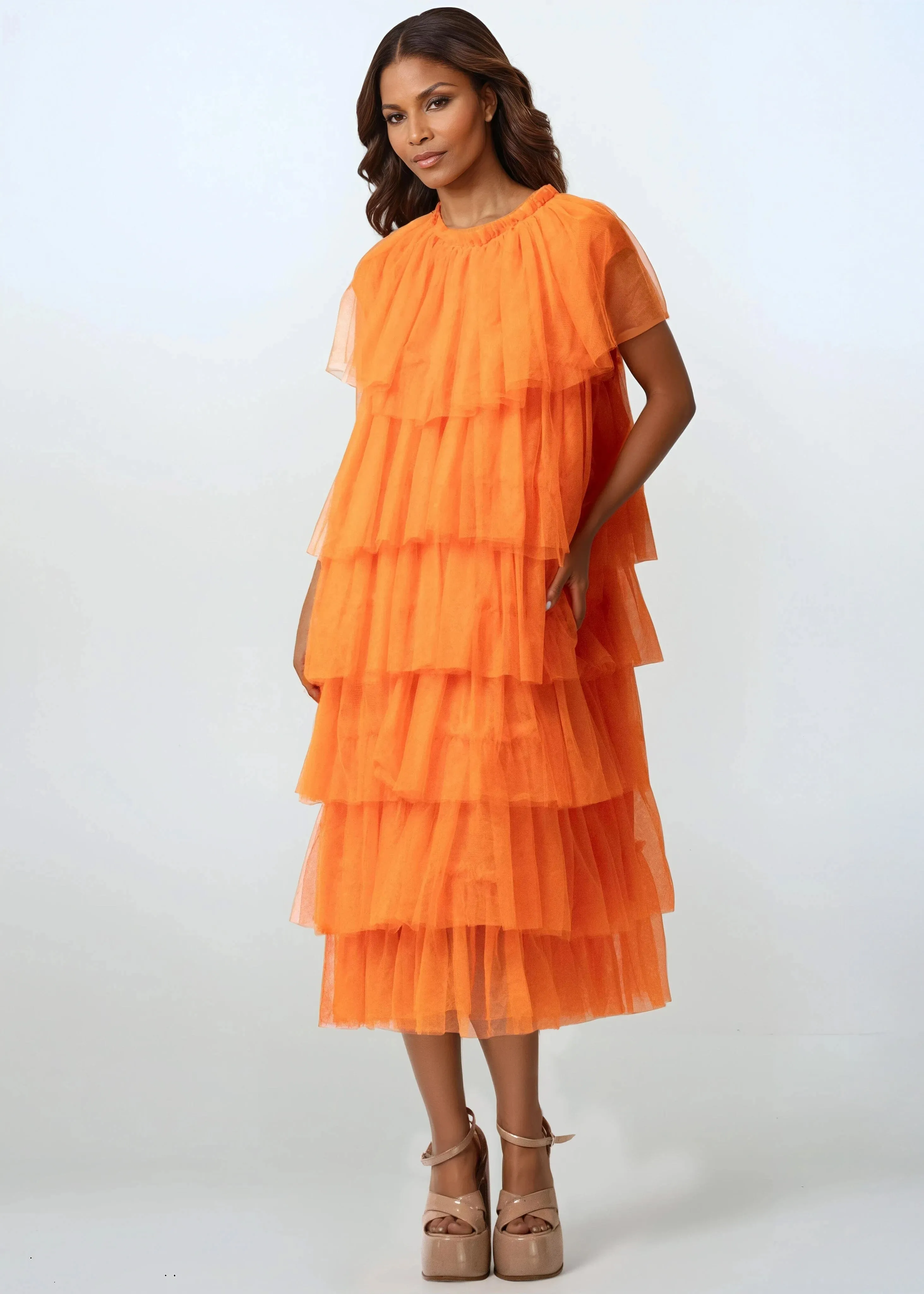 Tiered Tulle Tank Dress sold by Kate Hewko product image thumbnail 2