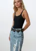 Black Heart Tie Waist Belt sold by Kate Hewko