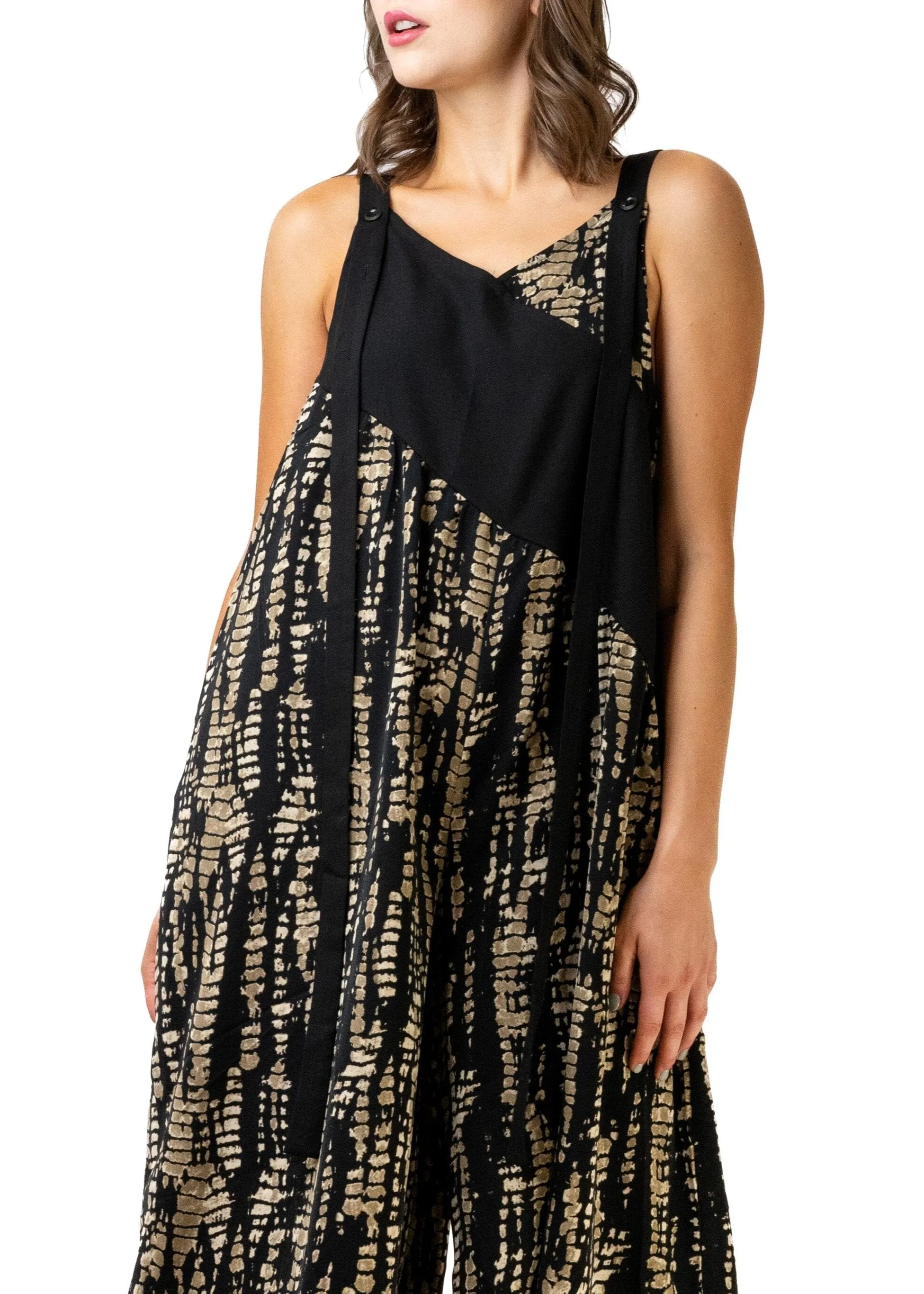 Gold Snake Print Overalls sold by Kate Hewko product image thumbnail 3