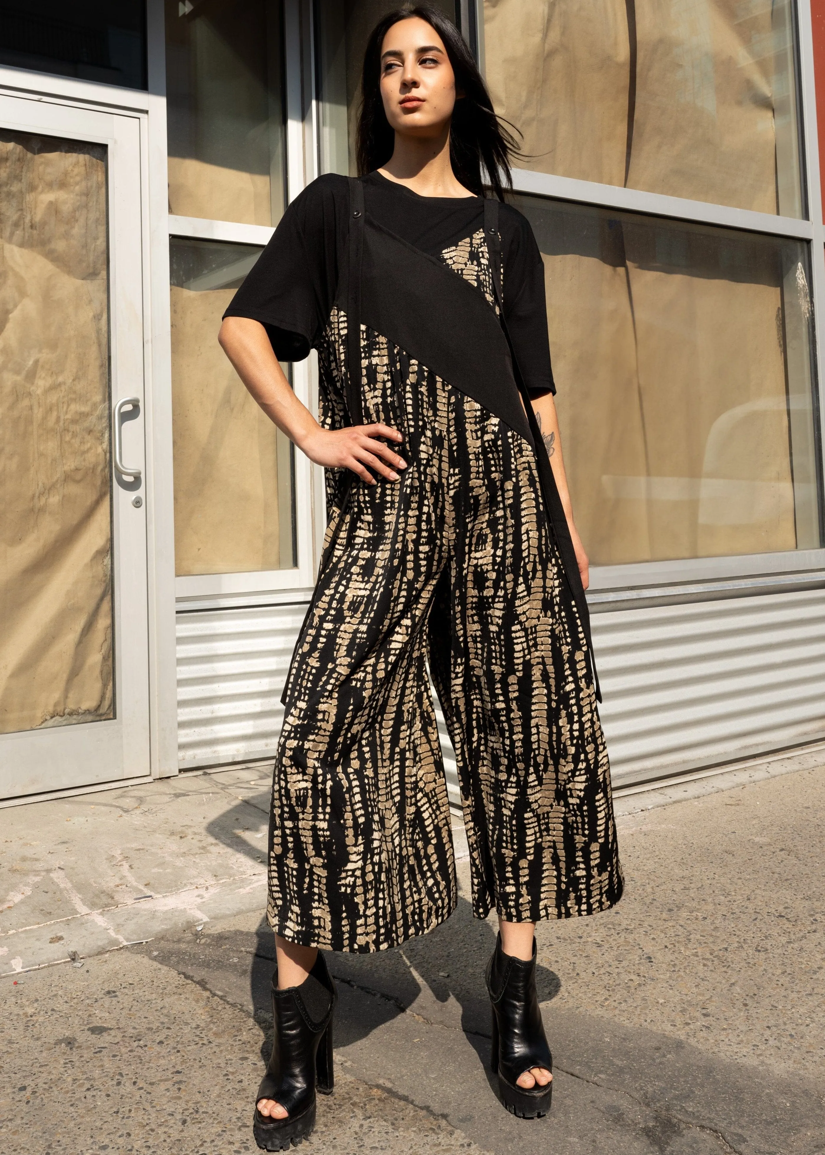 Gold Snake Print Overalls sold by Kate Hewko product image thumbnail 2