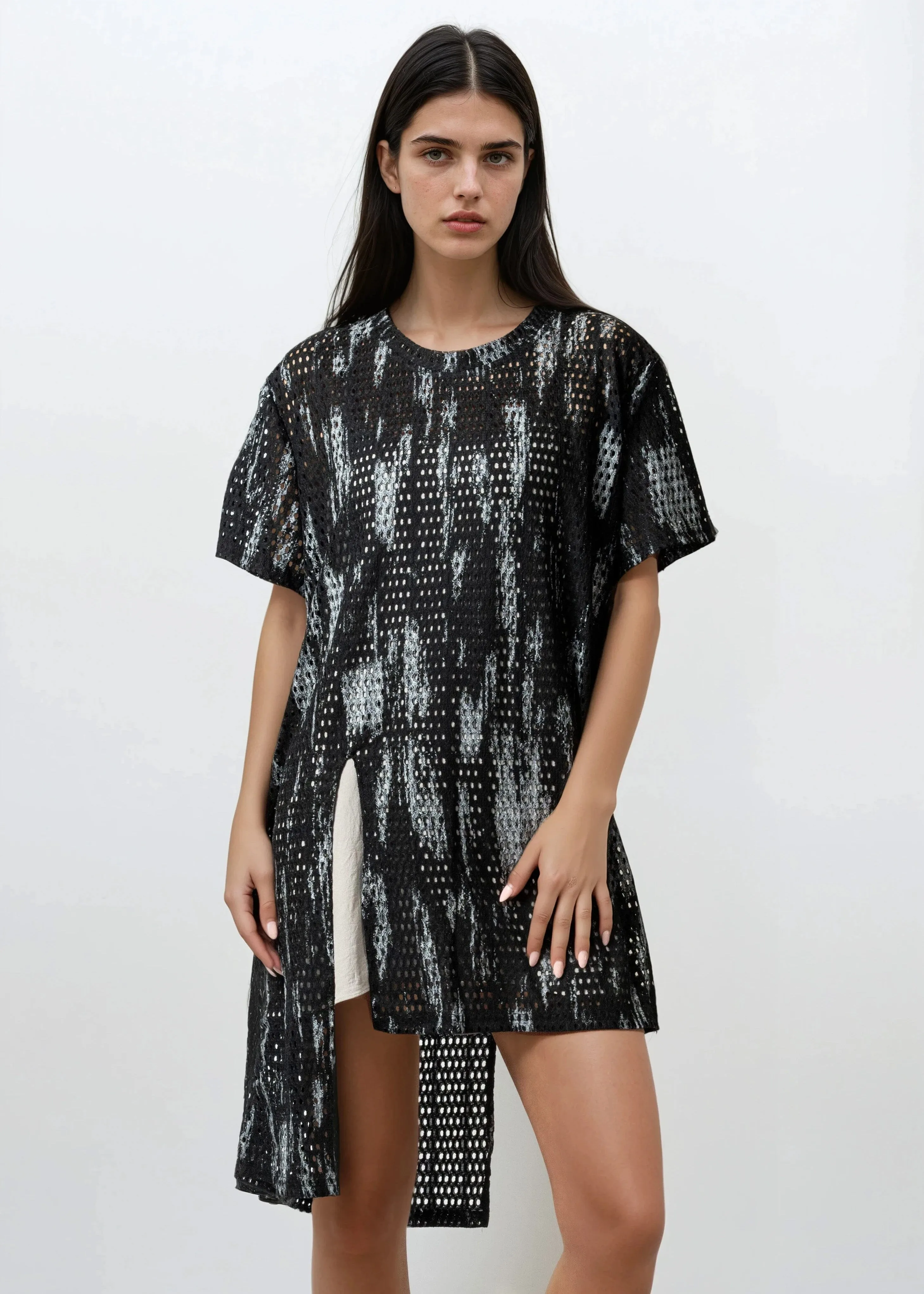 Shredded Edge Mesh Tee sold by Kate Hewko product image thumbnail 2