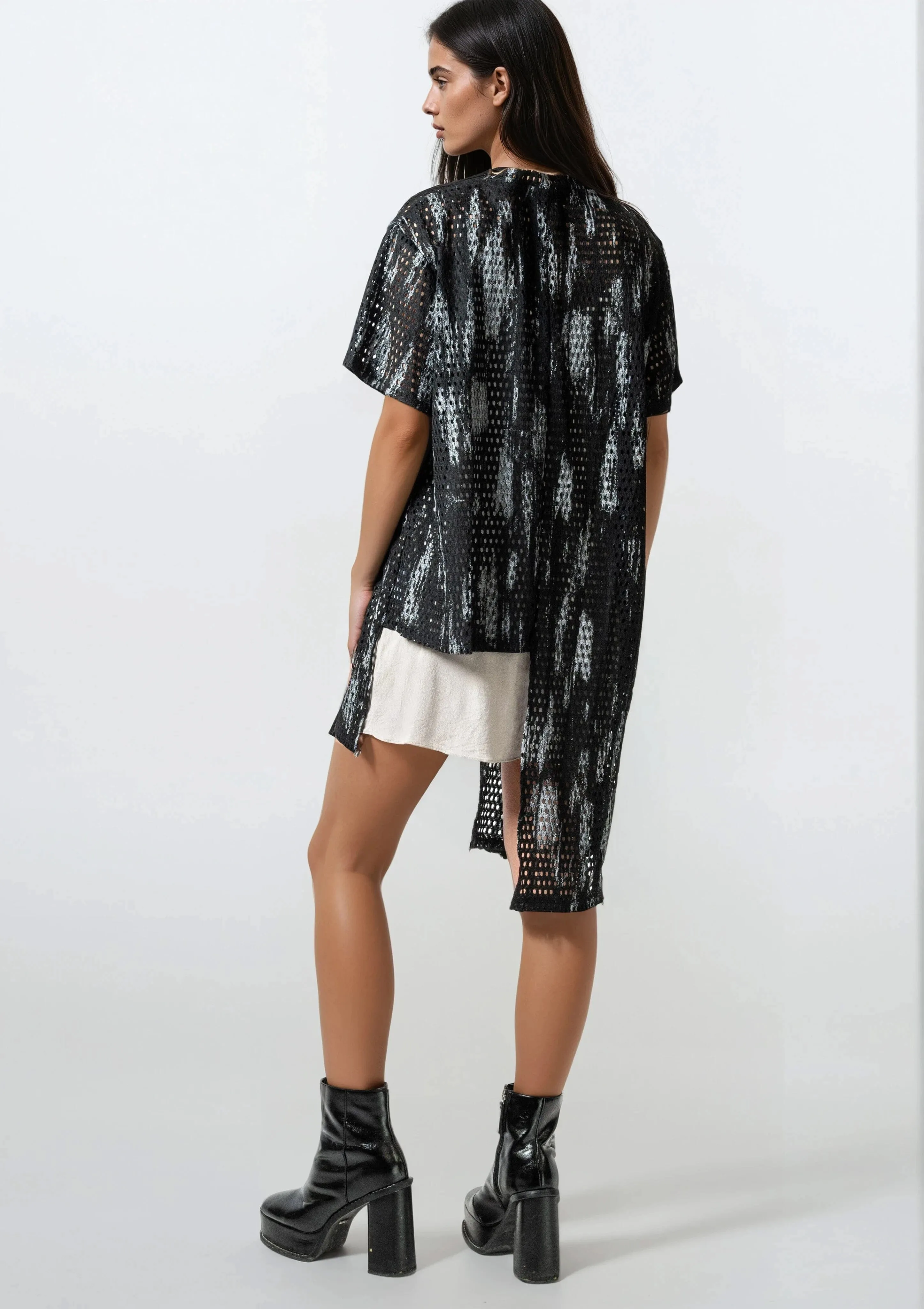 Shredded Edge Mesh Tee sold by Kate Hewko product image thumbnail 4