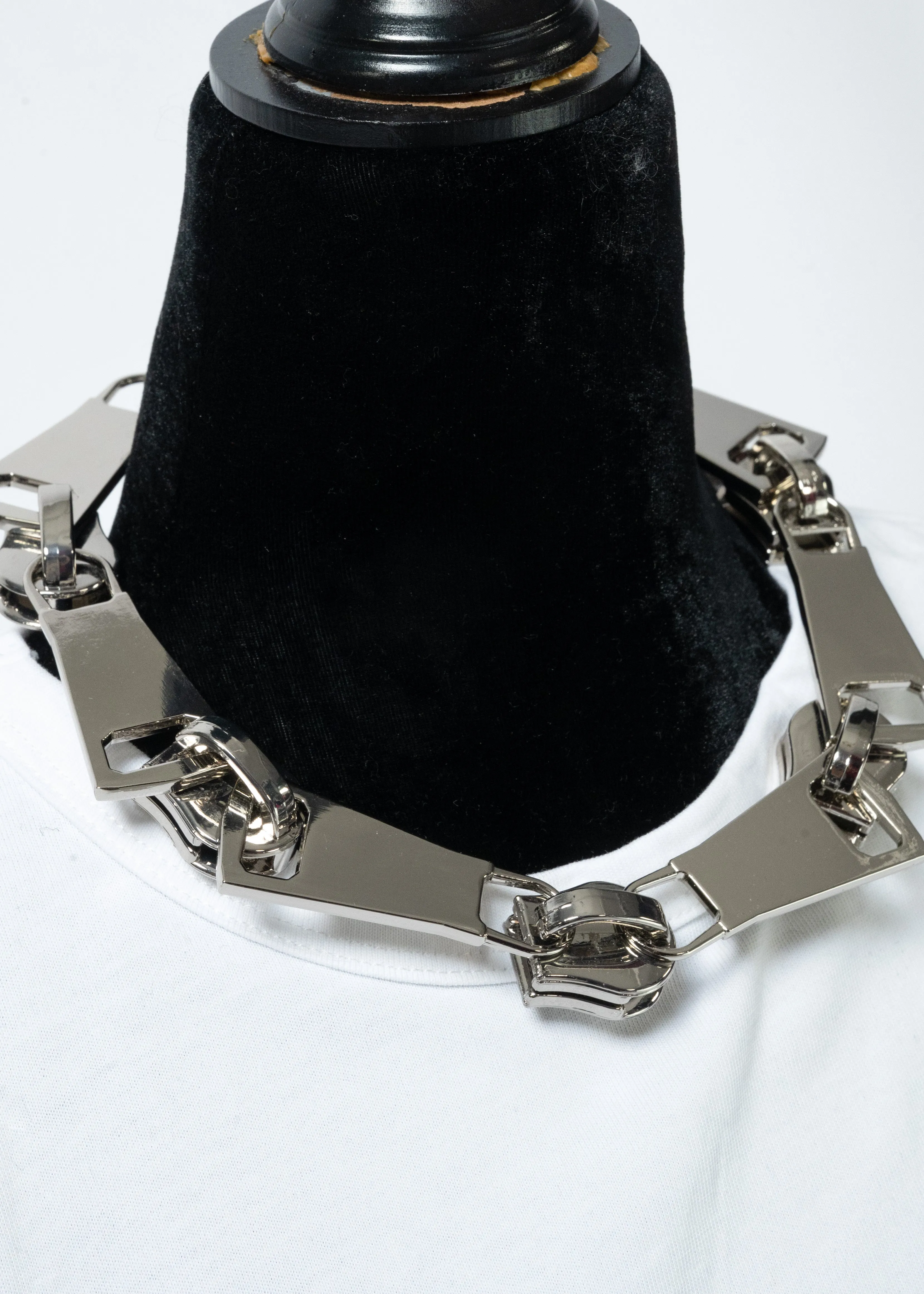 Exaggerated Zipper Linked Choker sold by Kate Hewko product image thumbnail 4