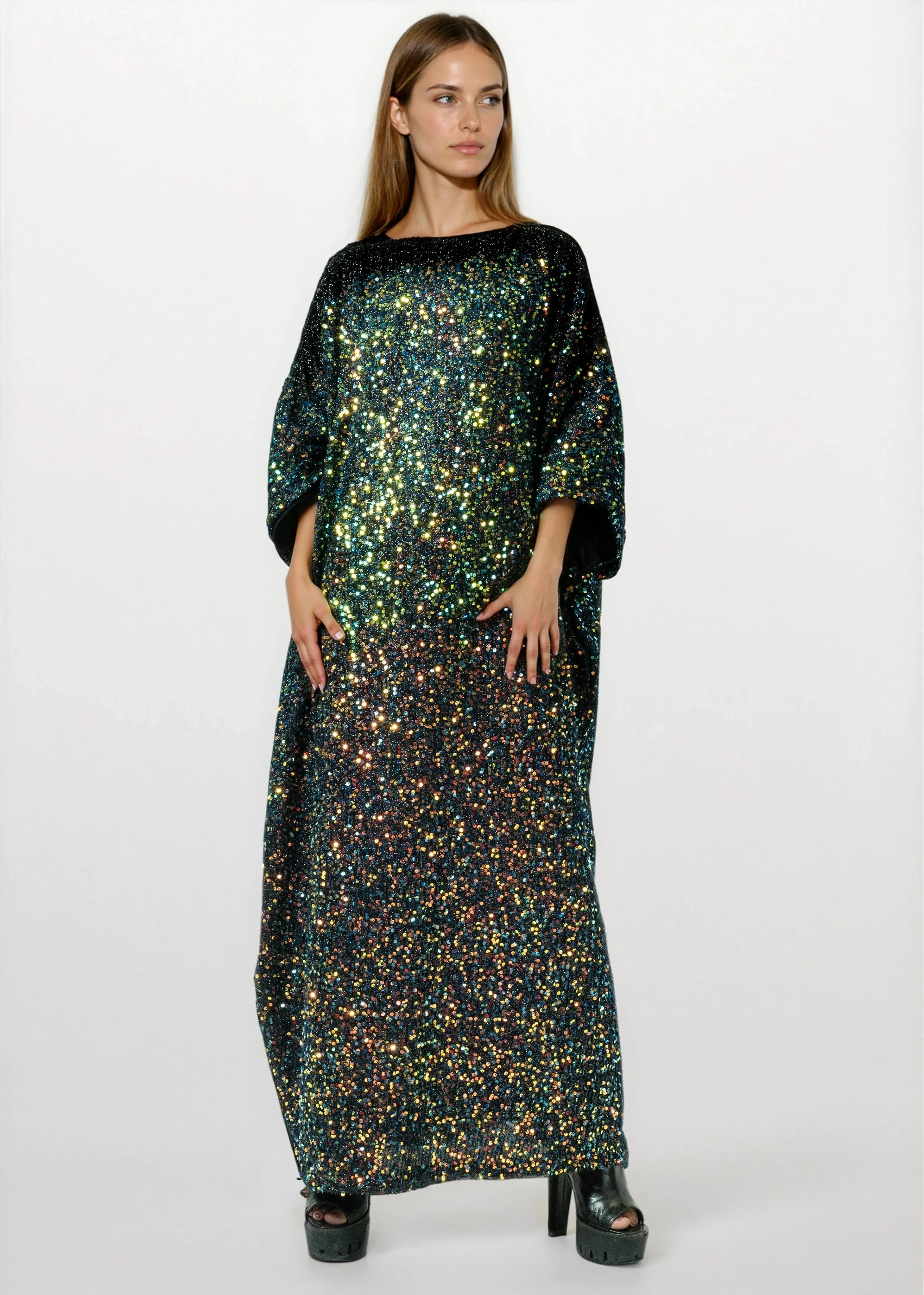 Sequin Storm Kaftan sold by Kate Hewko product image thumbnail 5