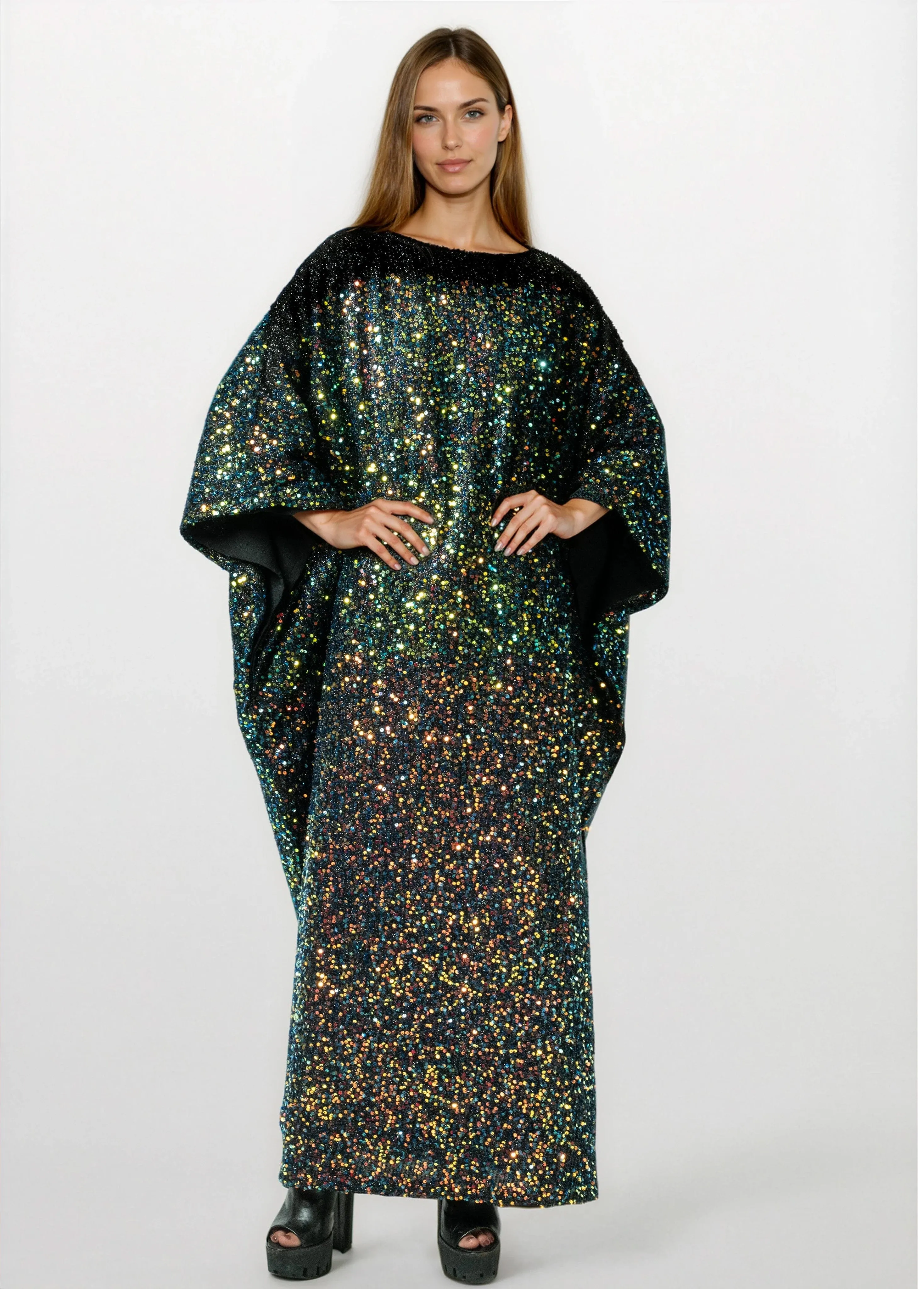 Sequin Storm Kaftan sold by Kate Hewko product image thumbnail 4