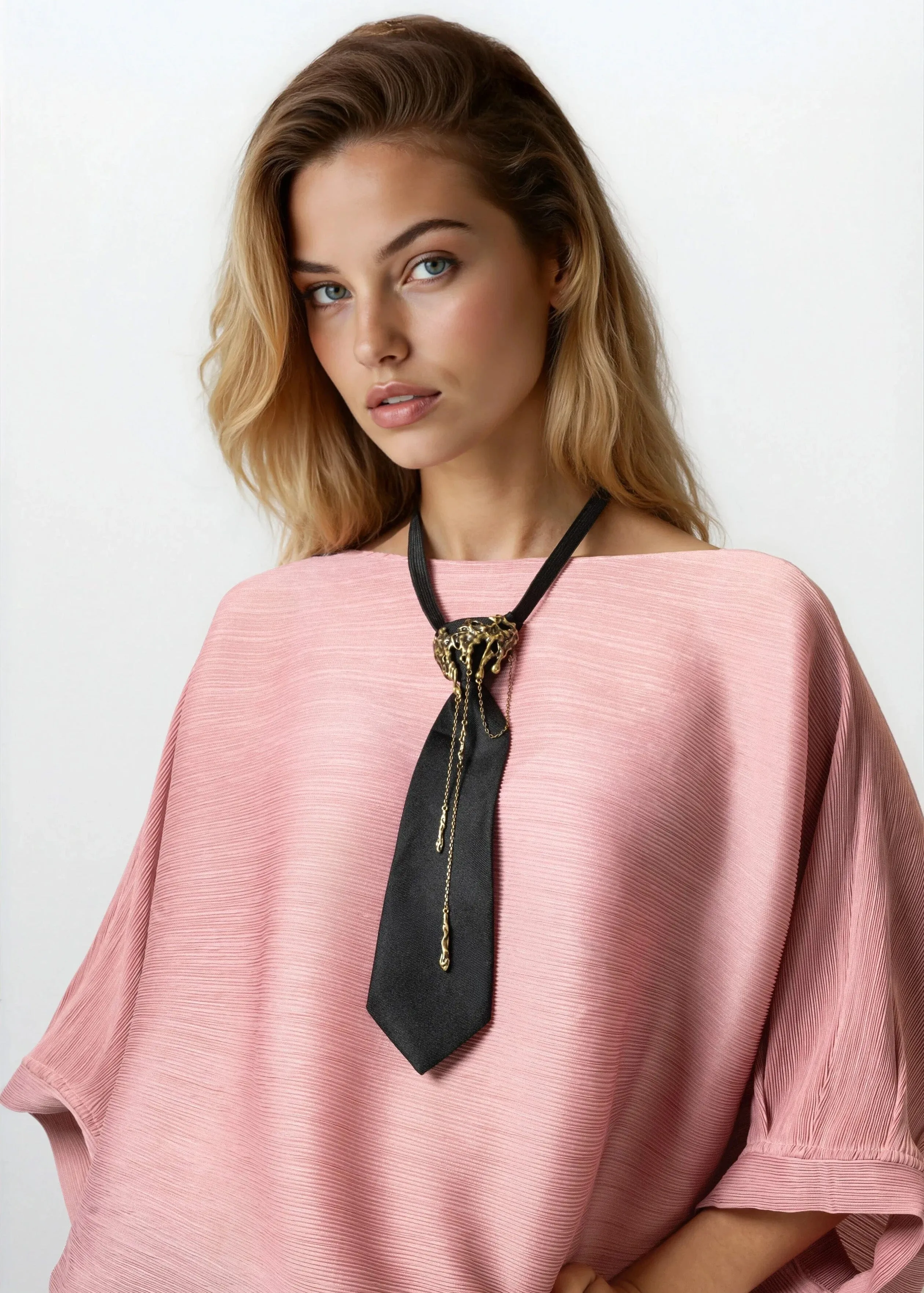Gold Drip Necktie sold by Kate Hewko product image thumbnail 3