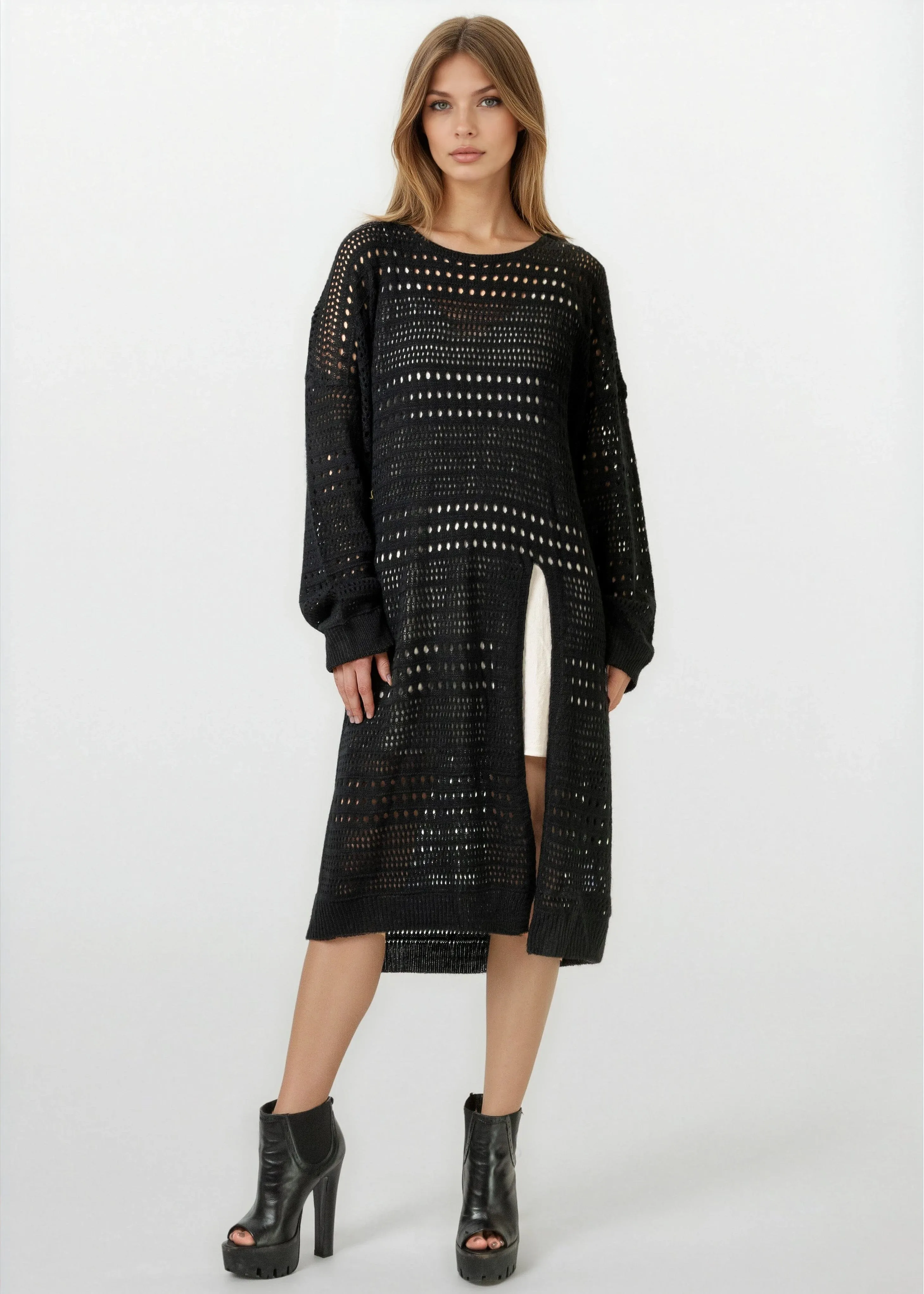 Crochet Layering Sweater Dress sold by Kate Hewko product image thumbnail 4