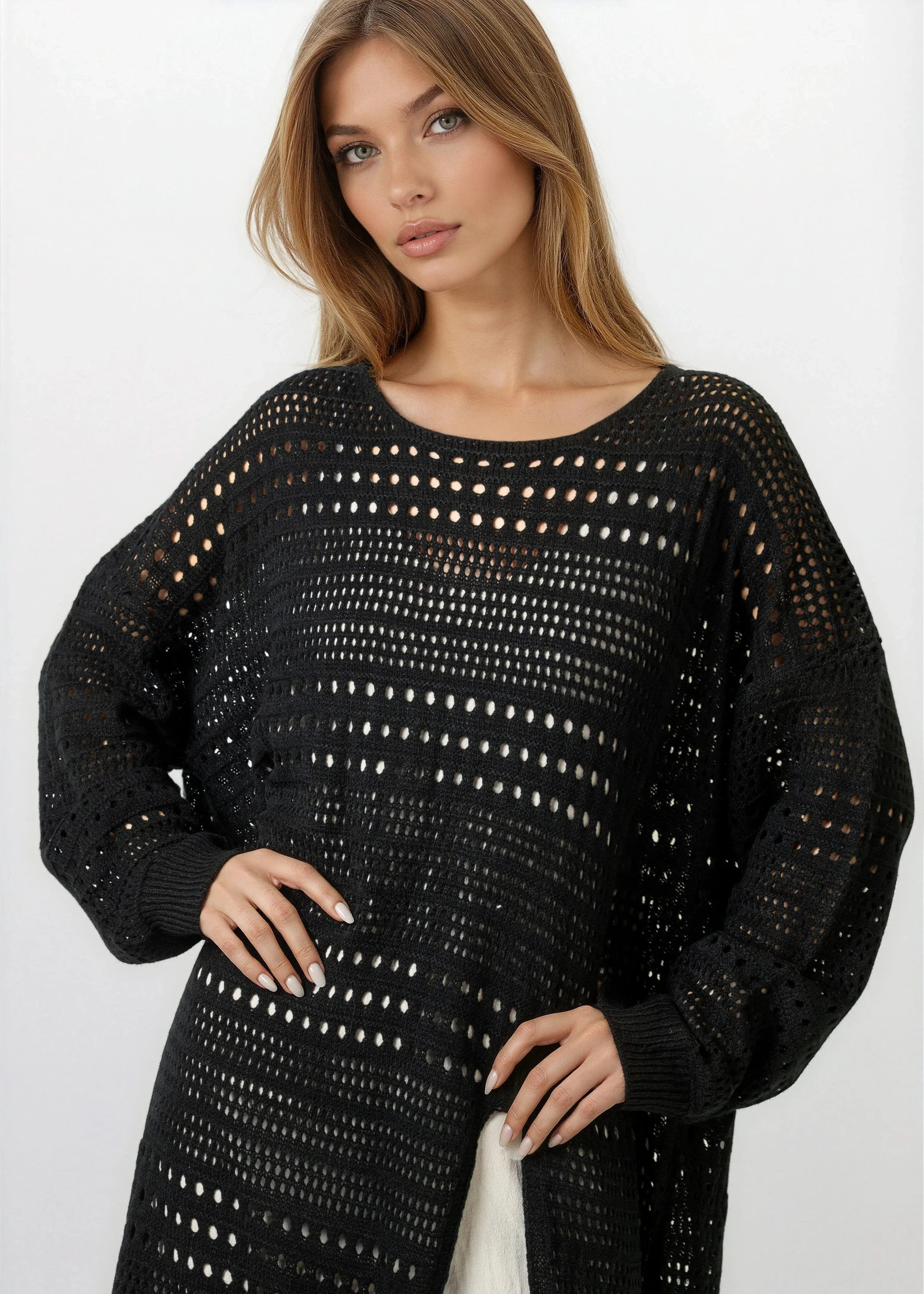 Crochet Layering Sweater Dress sold by Kate Hewko product image thumbnail 3