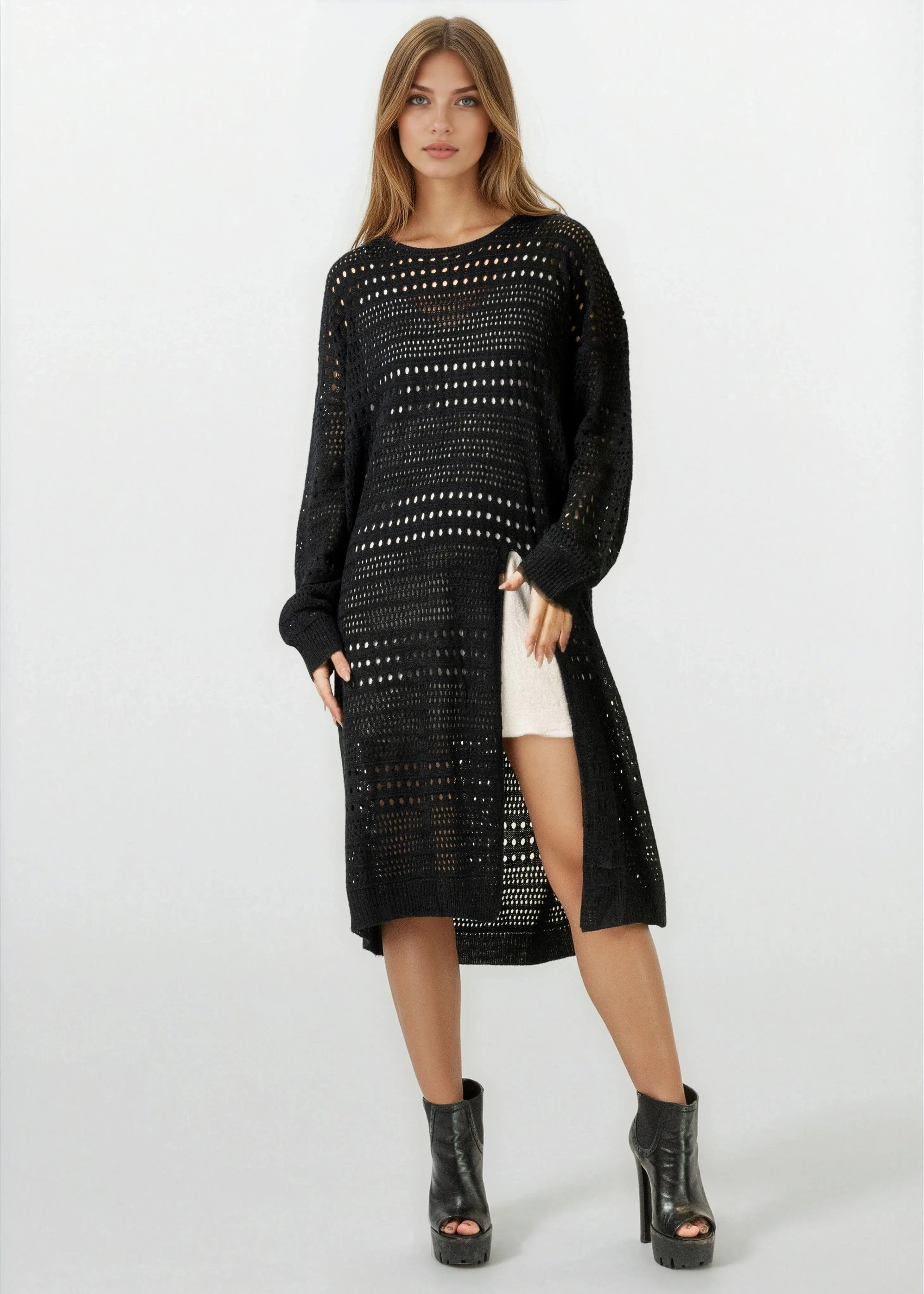 Crochet Layering Sweater Dress sold by Kate Hewko product image thumbnail 2