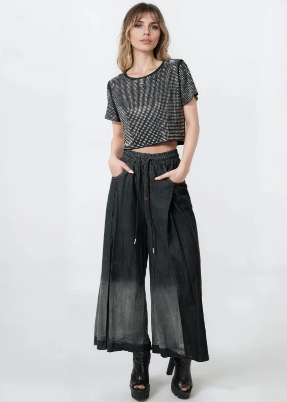 Ombre Drawstring Wide Leg Pants sold by Kate Hewko