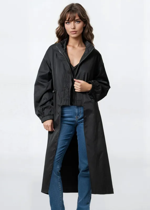 Cut Out Drawstring Trench Coat sold by Kate Hewko