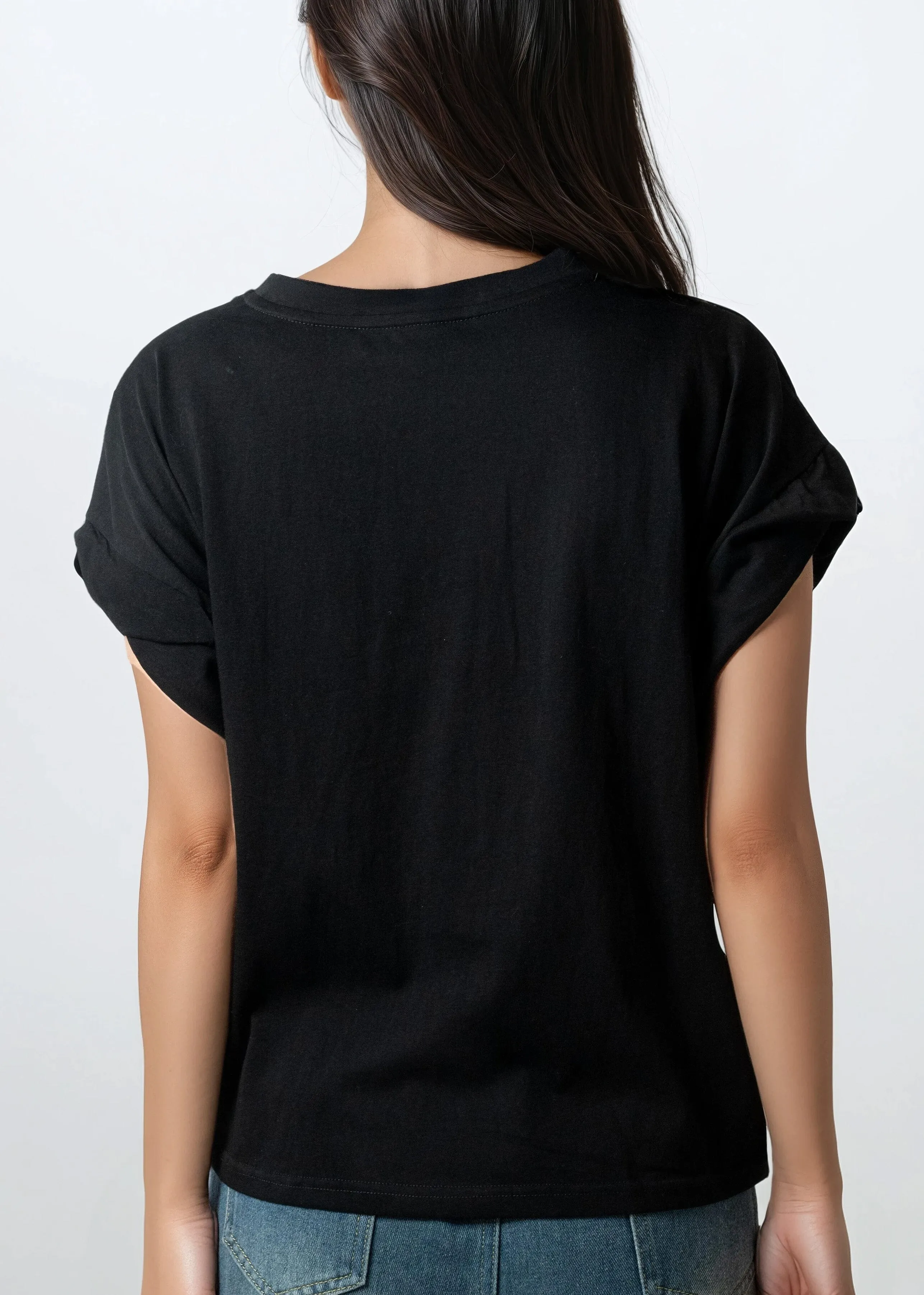 Twist Front Draped Tee sold by Kate Hewko product image thumbnail 5