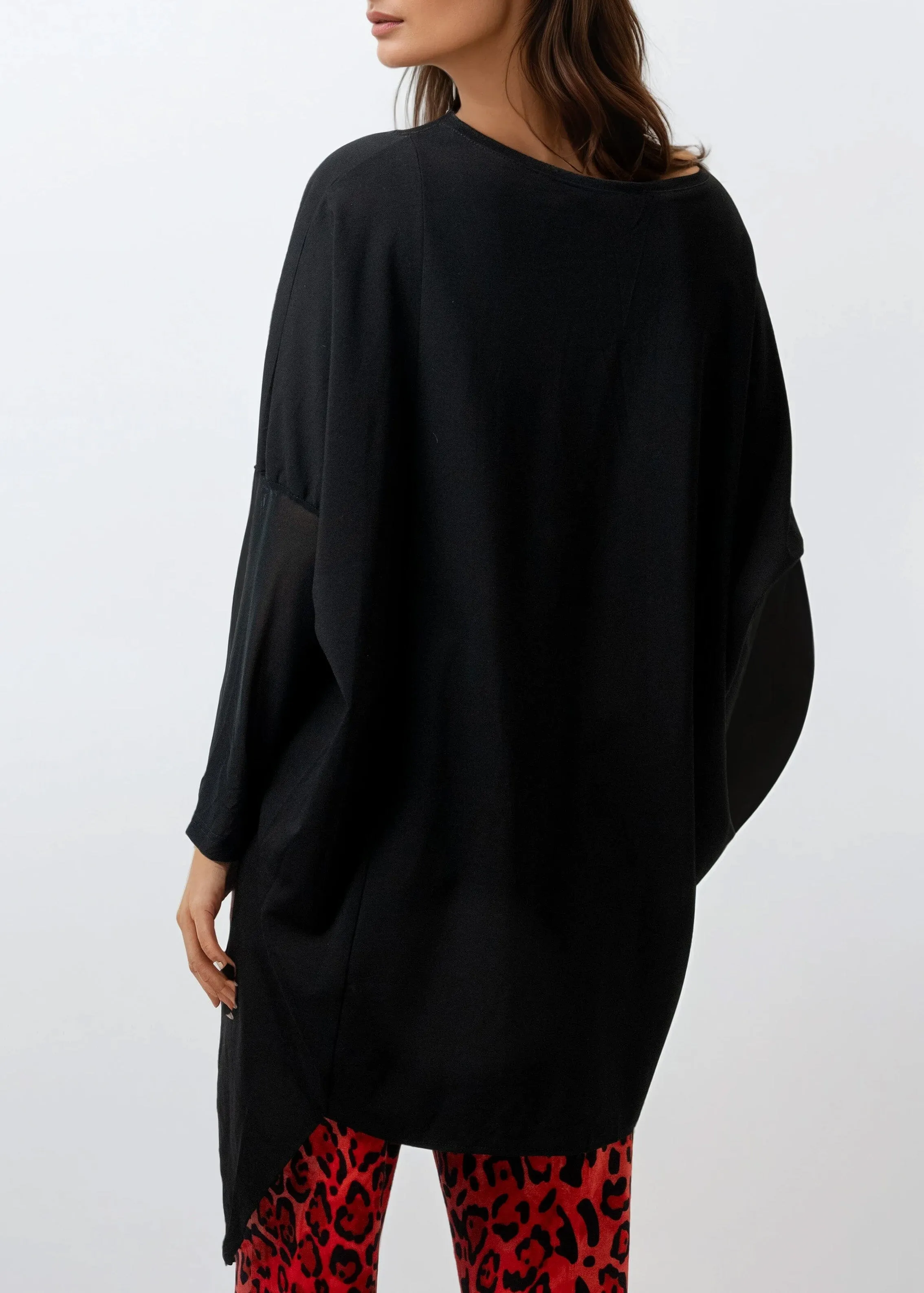 Mesh Trim High Low Tunic sold by Kate Hewko product image thumbnail 5