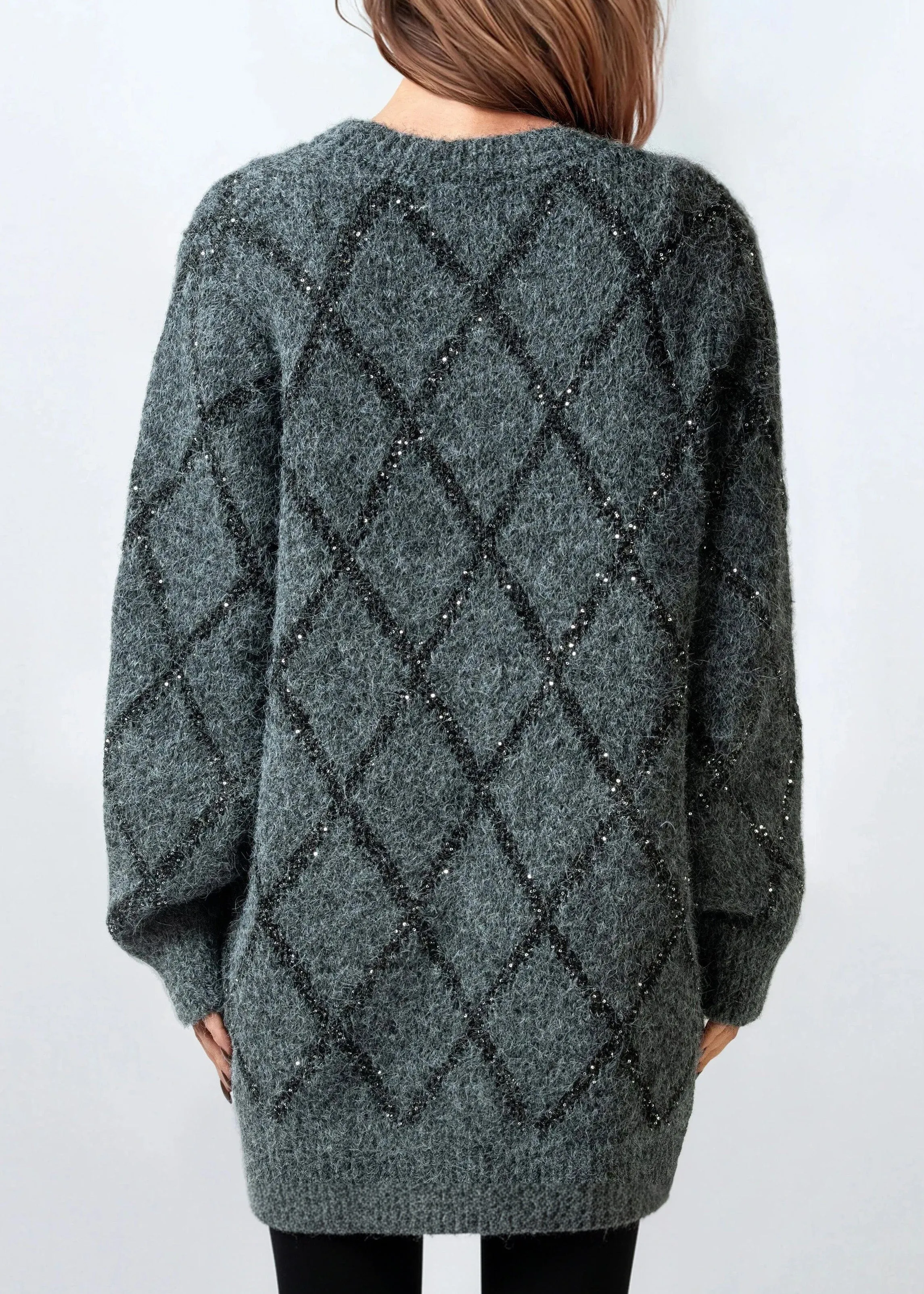 Sparkle Diamond Knit Sweater sold by Kate Hewko product image thumbnail 5