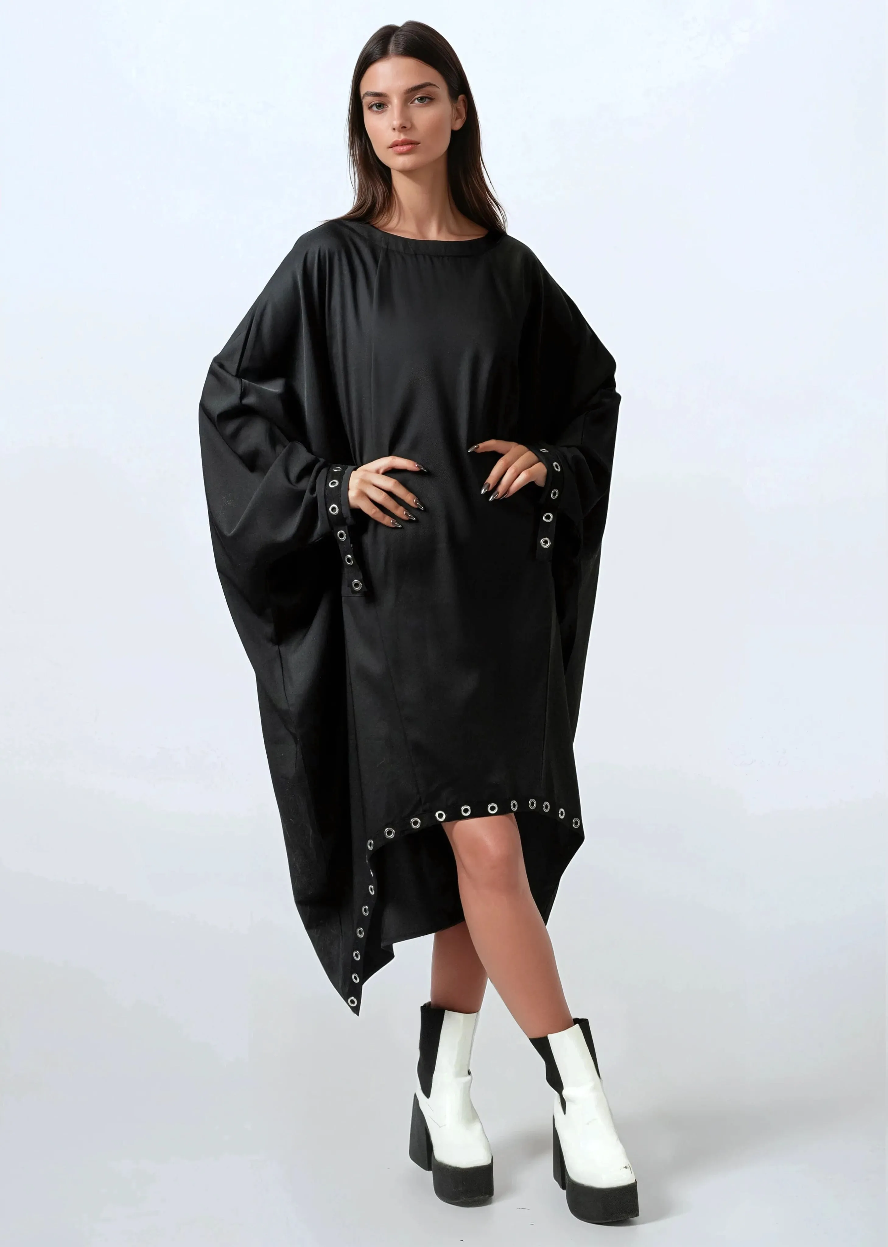 Rivet Trim Tunic Dress sold by Kate Hewko product image thumbnail 3