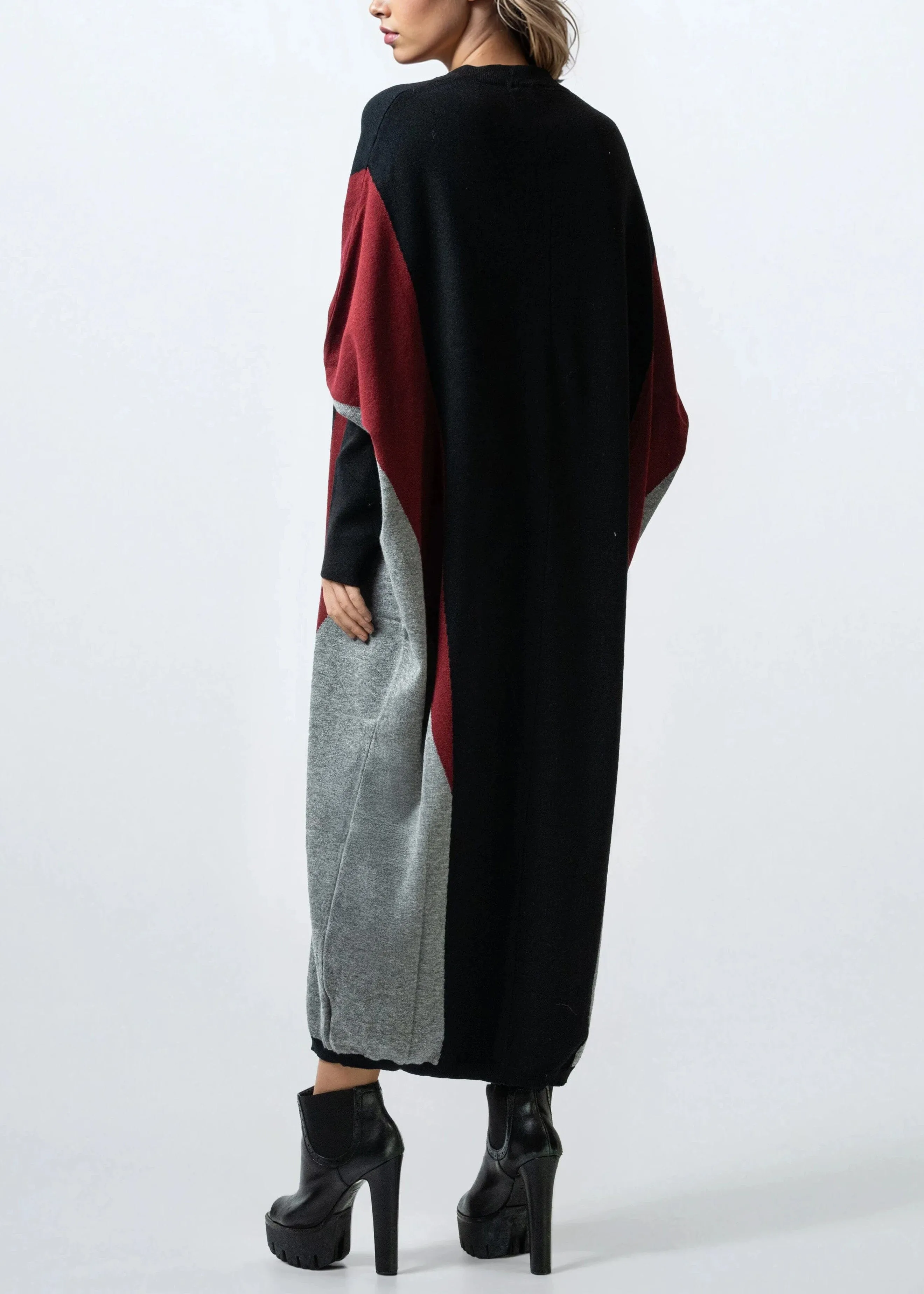 Colorblock Batwing Sweater Dress sold by Kate Hewko product image thumbnail 5