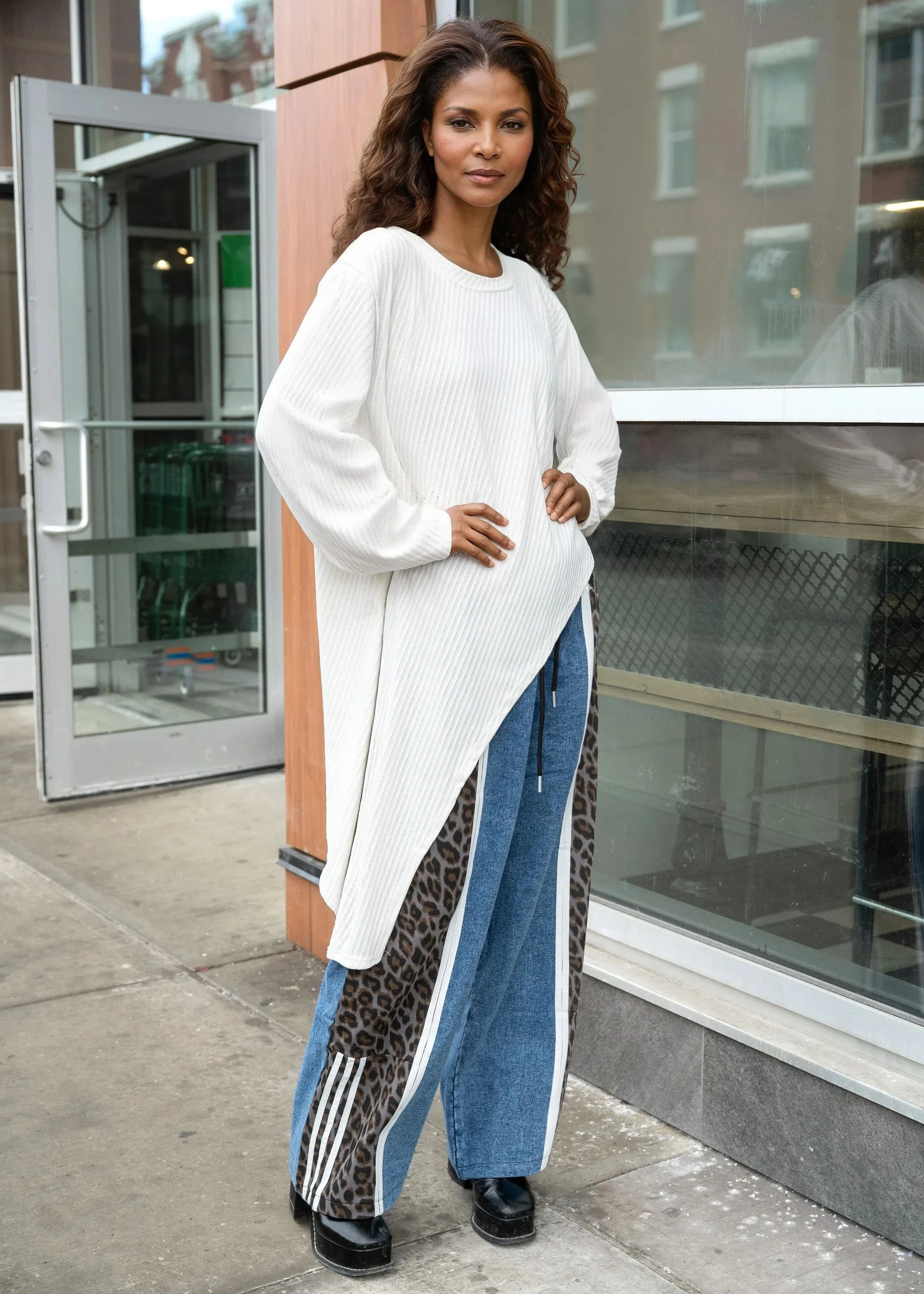 Textured High Low Long Sleeve Tee sold by Kate Hewko