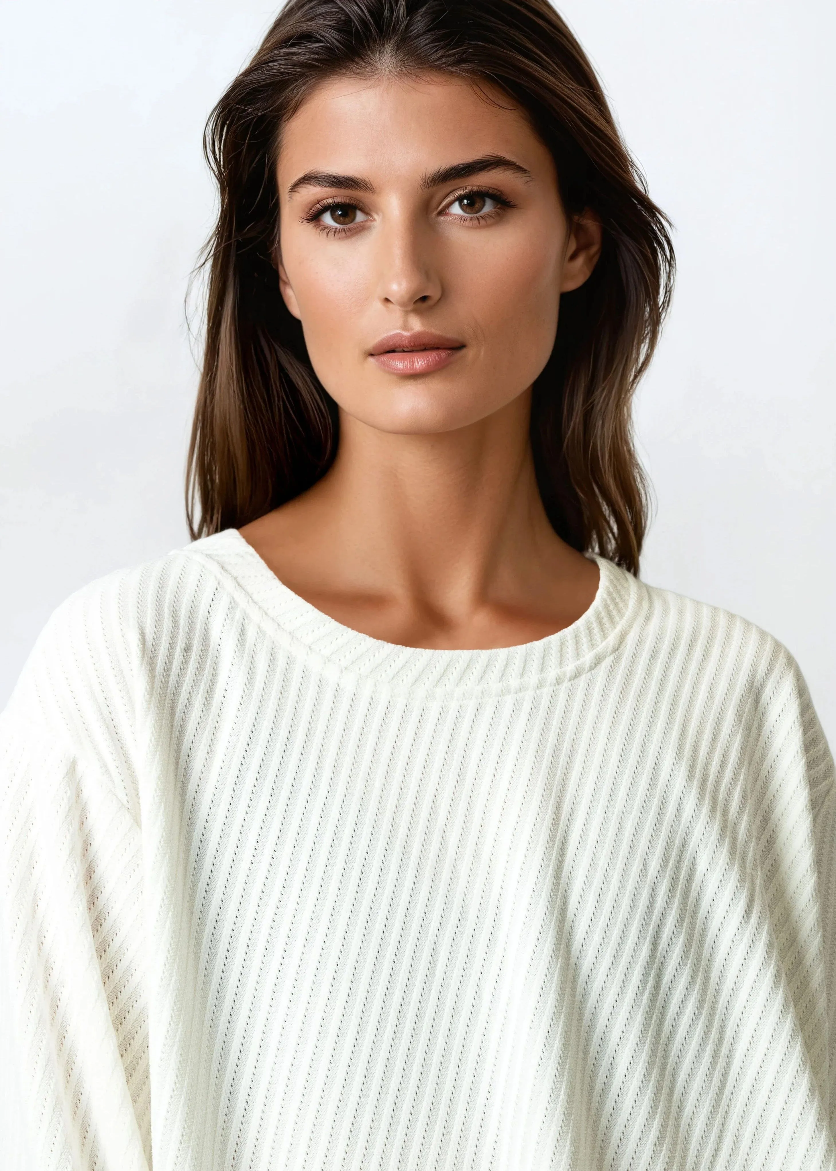 Textured High Low Long Sleeve Tee sold by Kate Hewko product image thumbnail 5