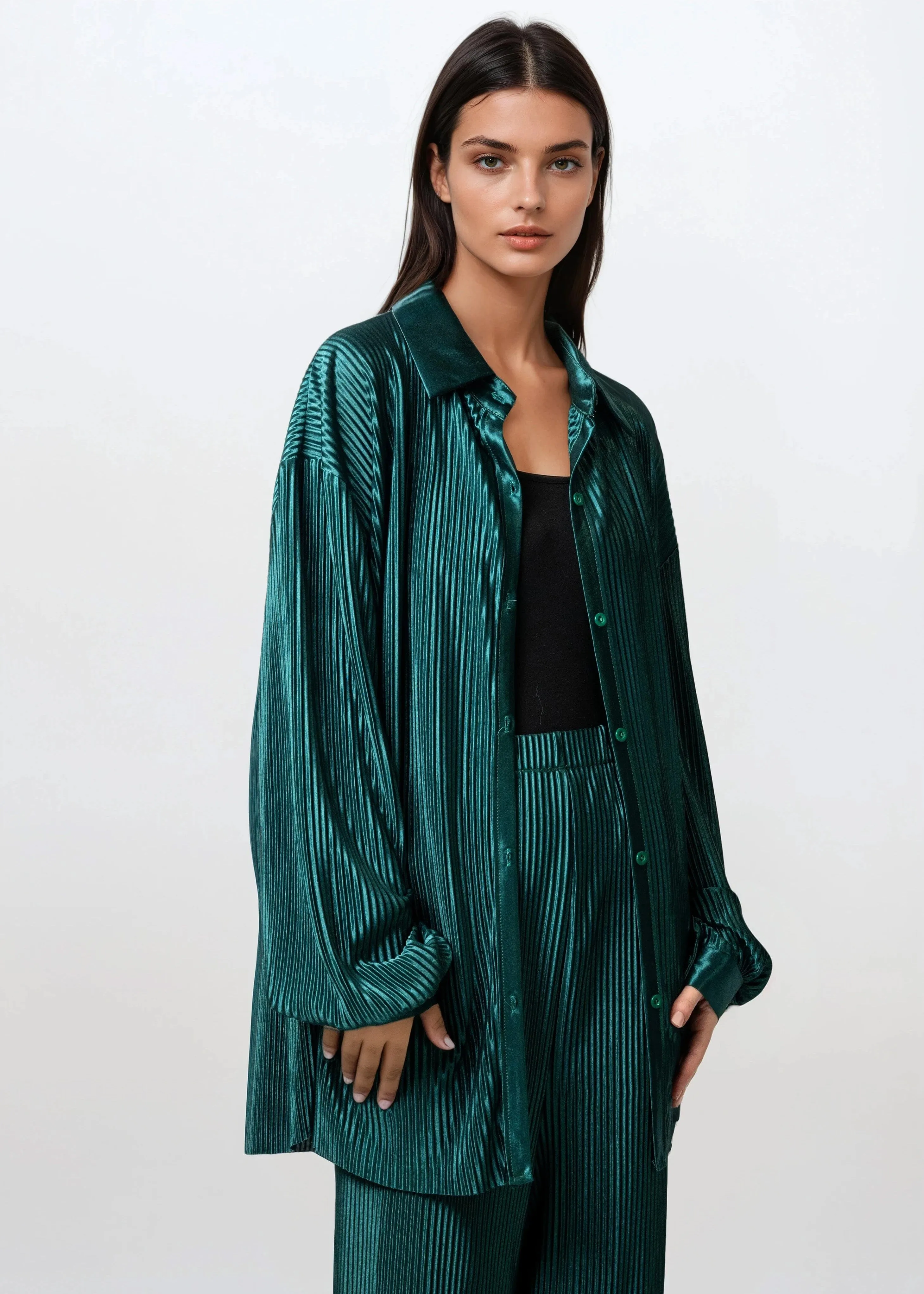 Relaxed Pleated Pant Set sold by Kate Hewko product image thumbnail 4