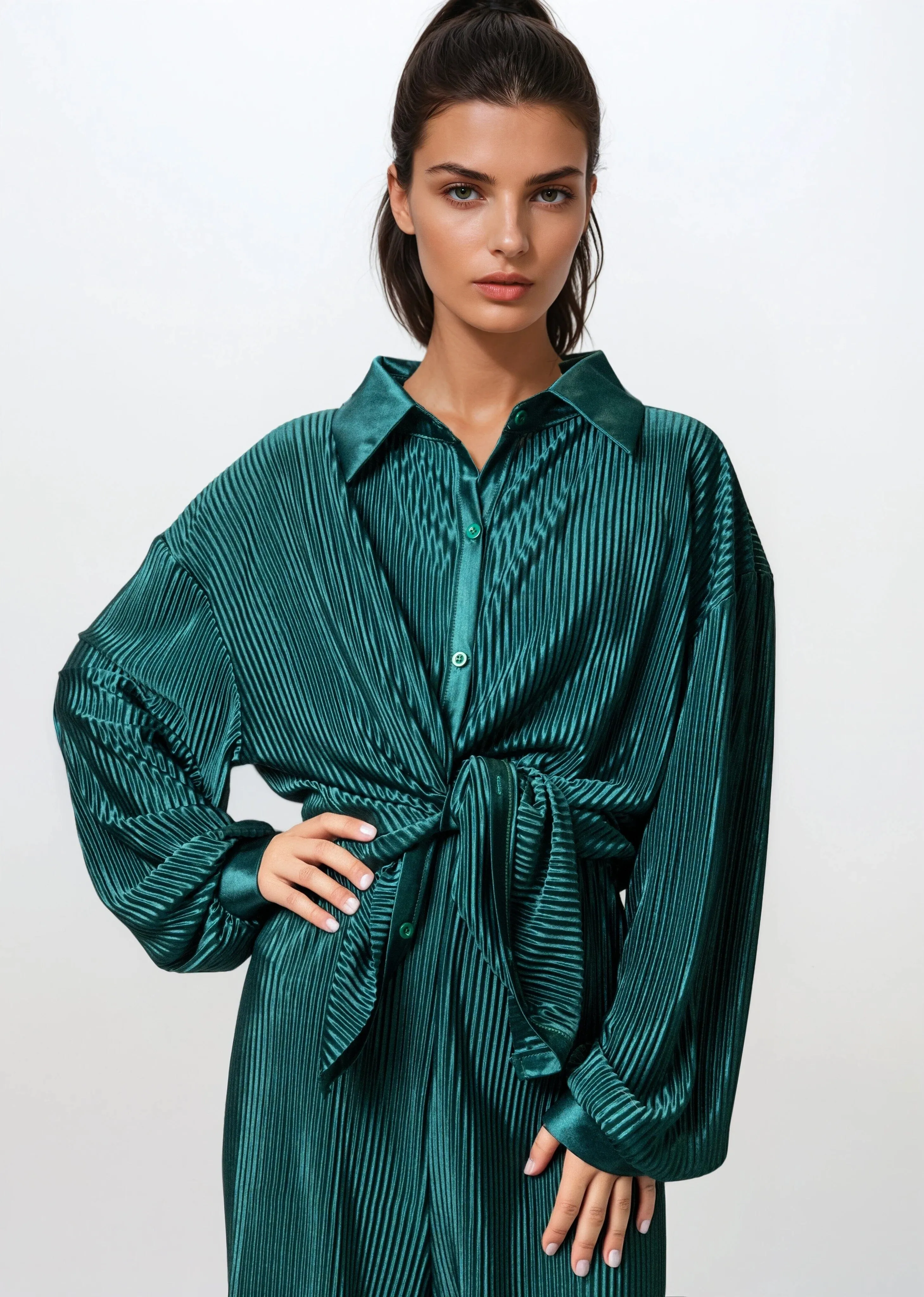 Relaxed Pleated Pant Set sold by Kate Hewko product image thumbnail 2