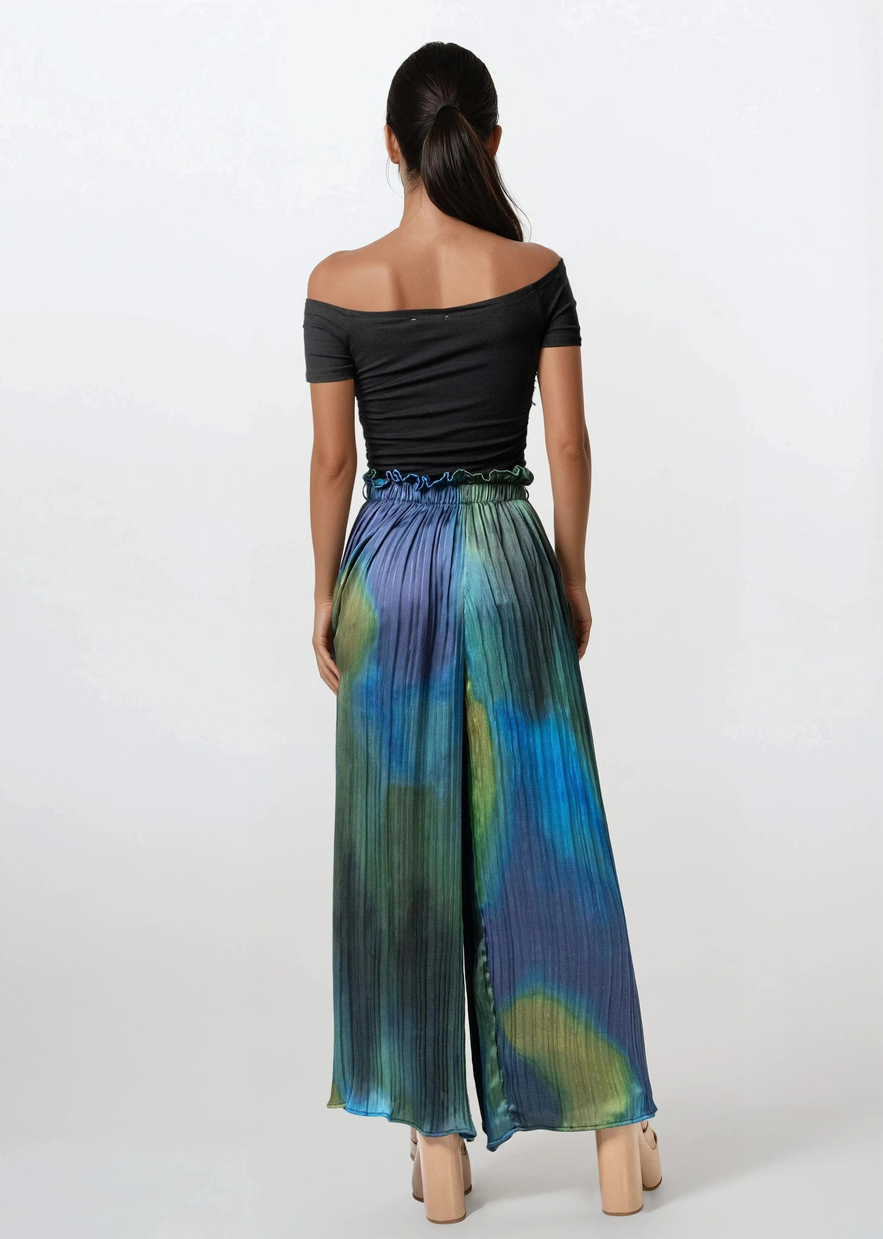 Abstract Pleated Wide Leg Pant sold by Kate Hewko product image thumbnail 4