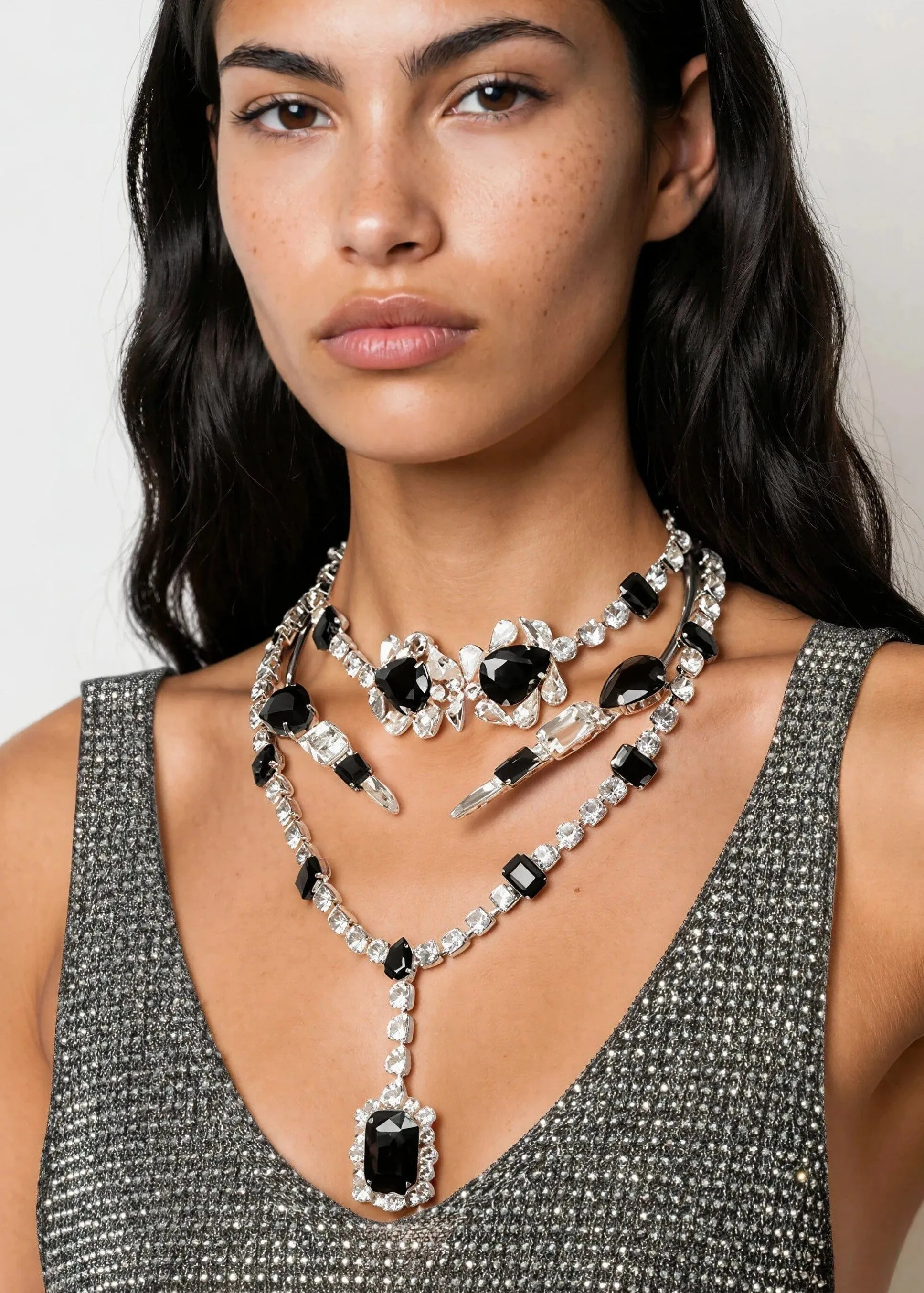 3 Piece Layered Gemstone Necklace sold by Kate Hewko product image thumbnail 2