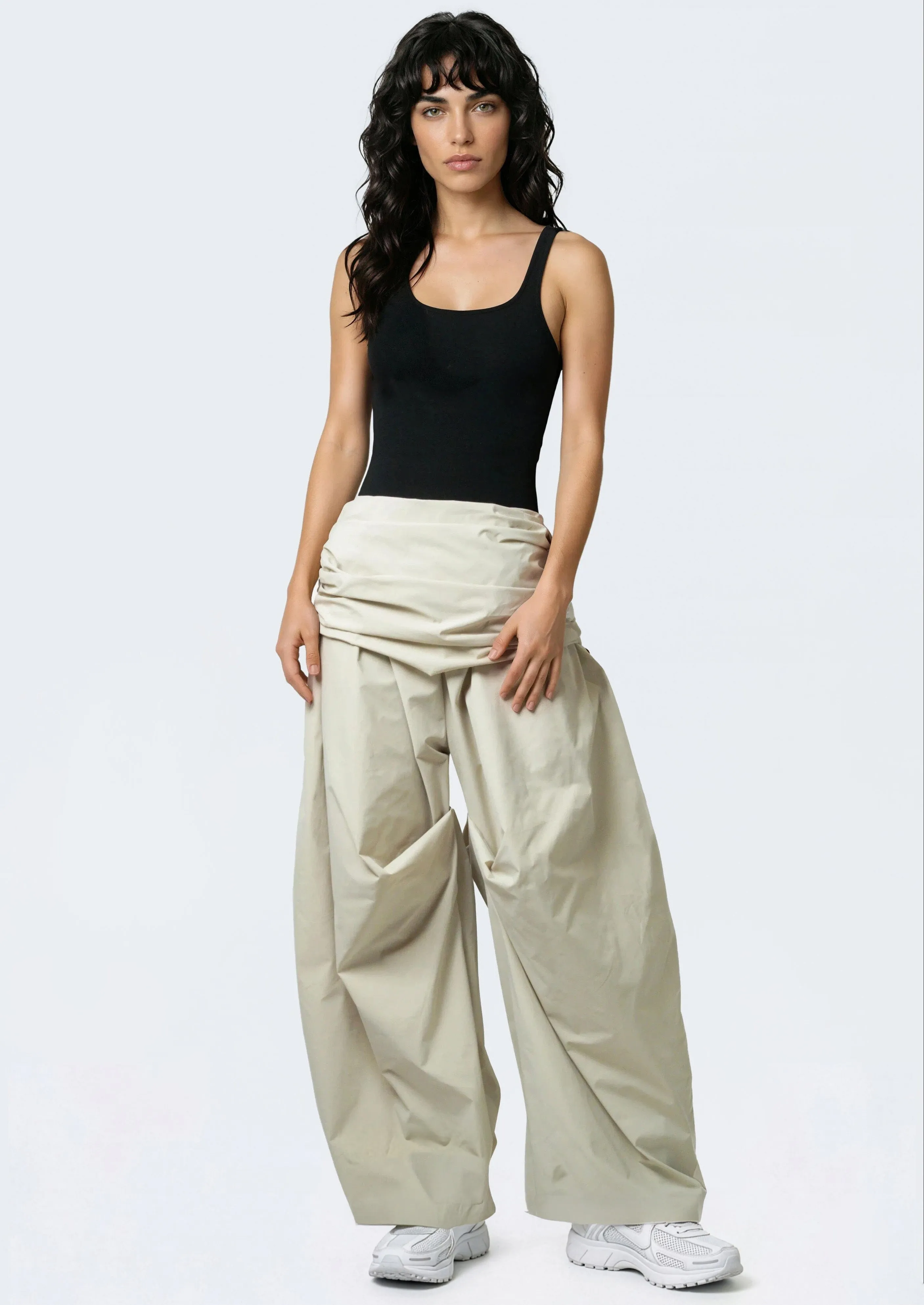 Oversized Wrap Drawstring Trouser sold by Kate Hewko product image thumbnail 5