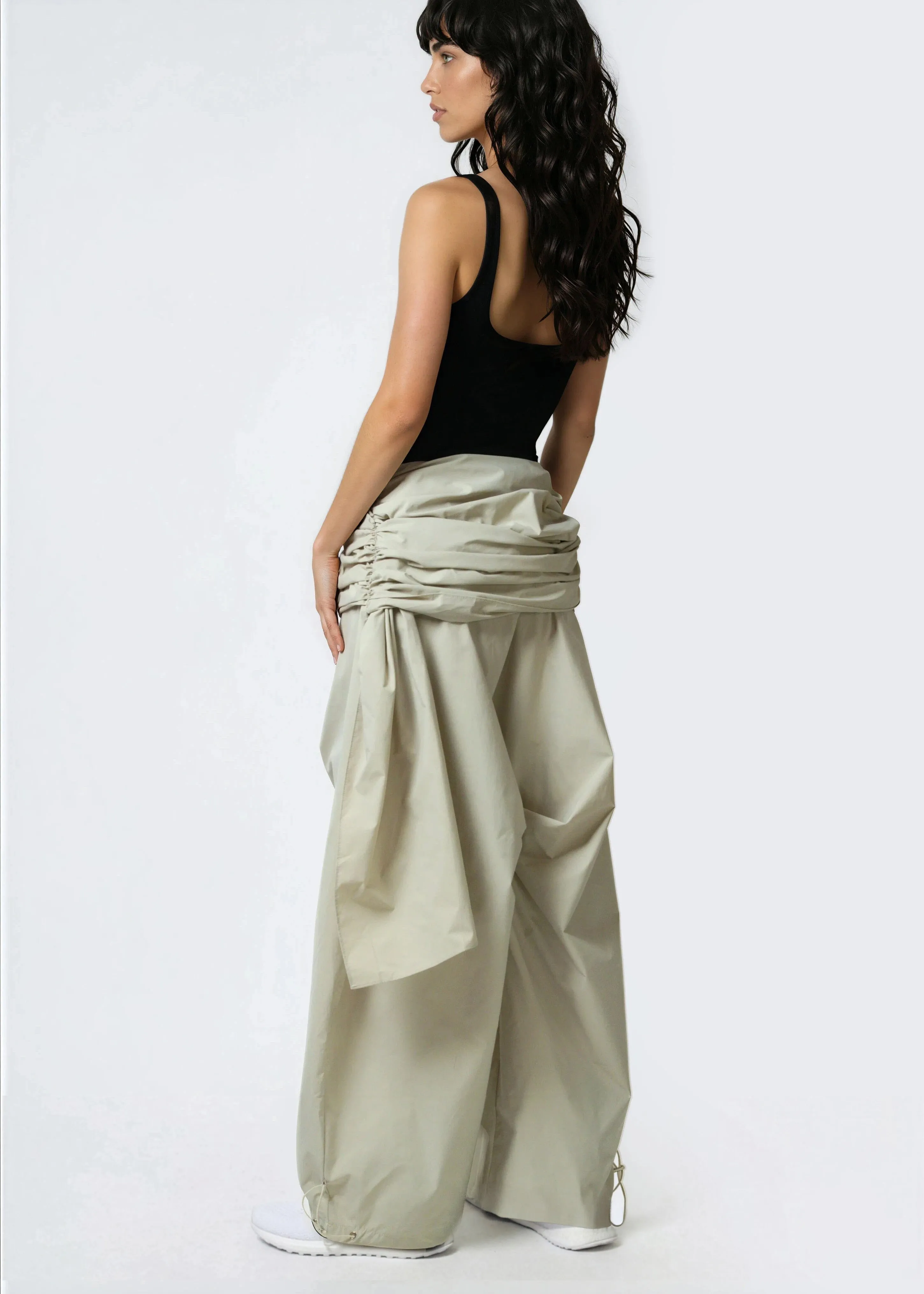 Oversized Wrap Drawstring Trouser sold by Kate Hewko product image thumbnail 3