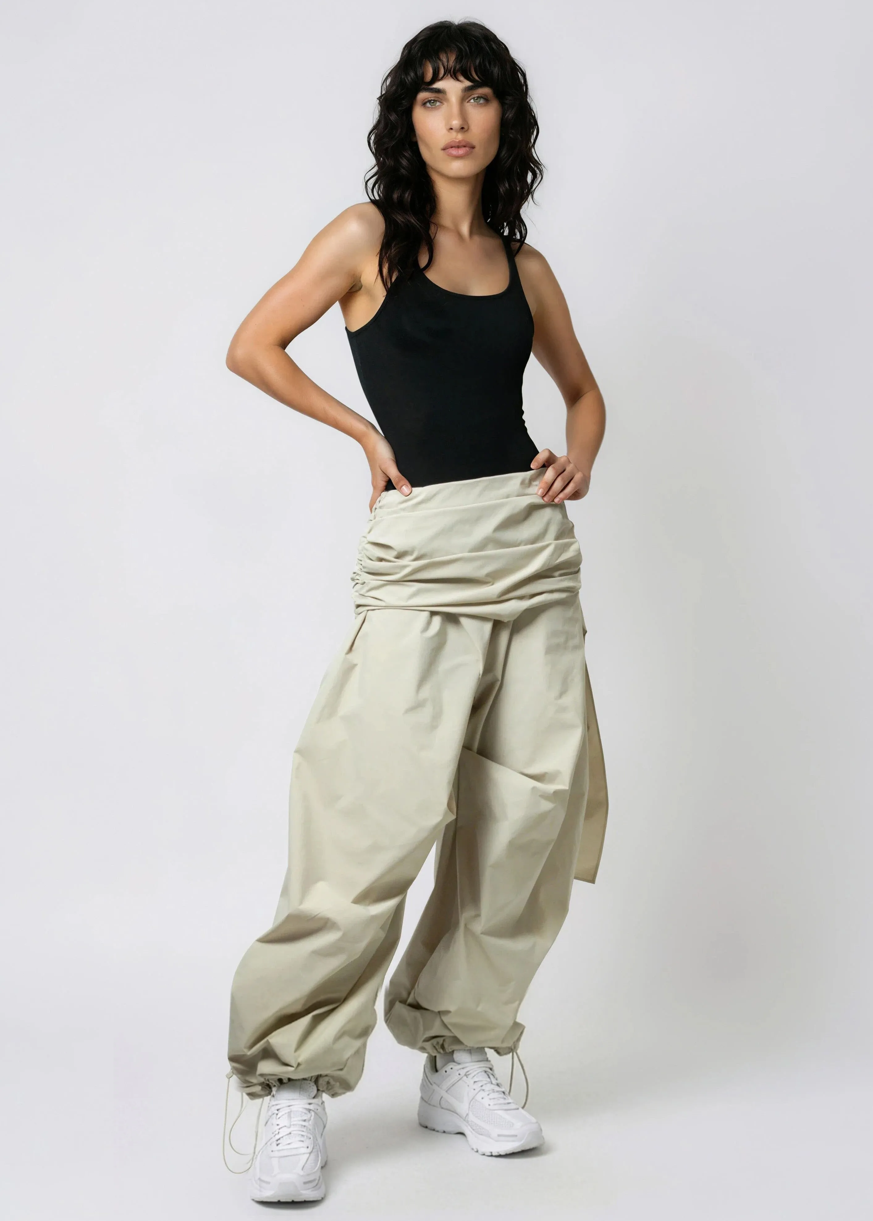 Oversized Wrap Drawstring Trouser sold by Kate Hewko product image thumbnail 4