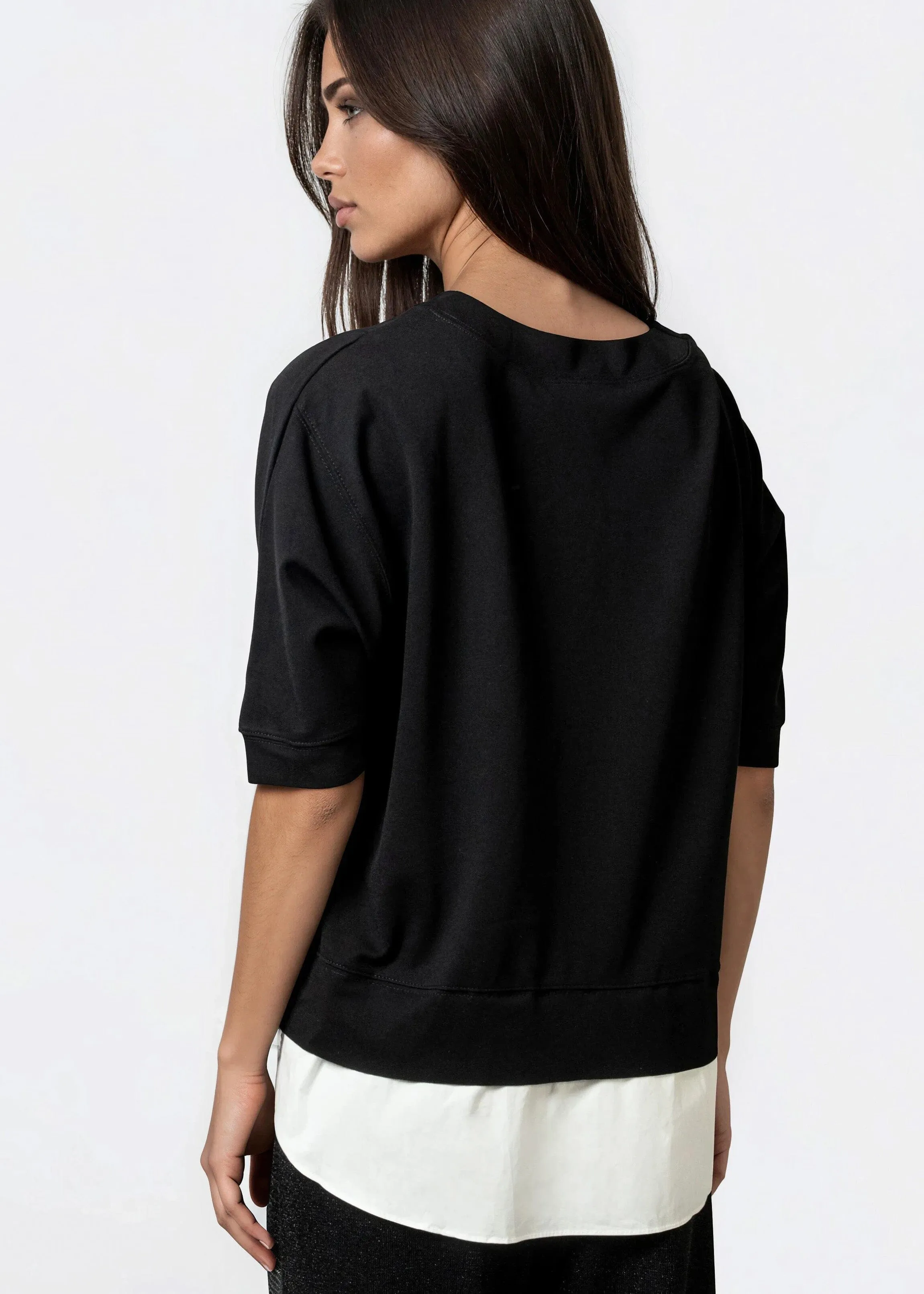 Layered Hem Short Sleeve Tee sold by Kate Hewko product image thumbnail 5