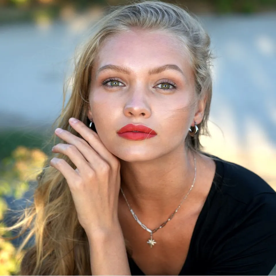 MALVINA Mix Silver Chain with Zirconia Studded Star Pendant sold by Lav & Kush product image thumbnail 2