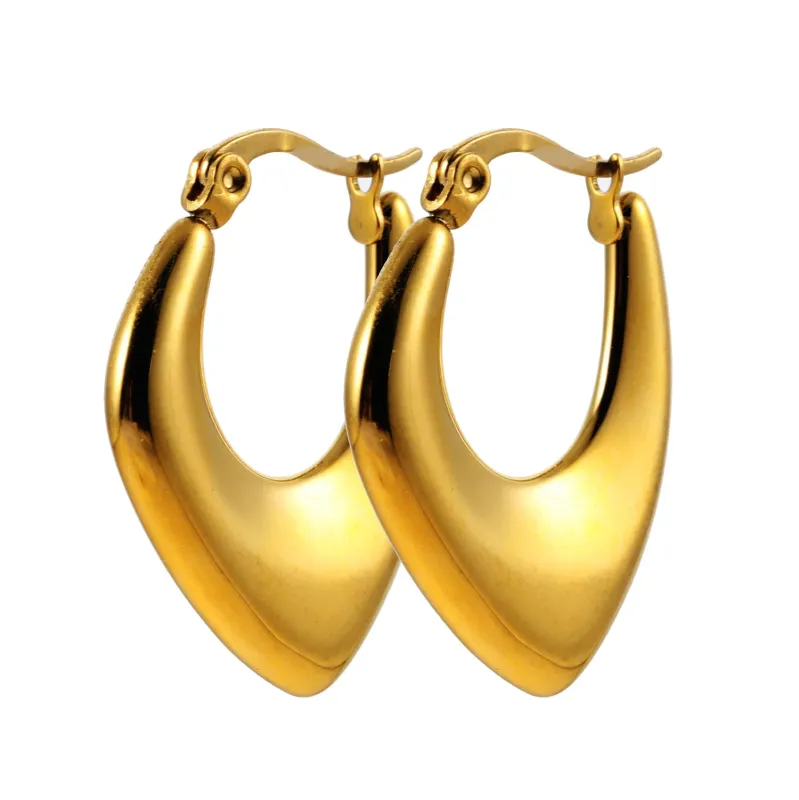 KAMIRA: Geometric Fusion Assymetrical Hoop Earrings sold by Lav & Kush