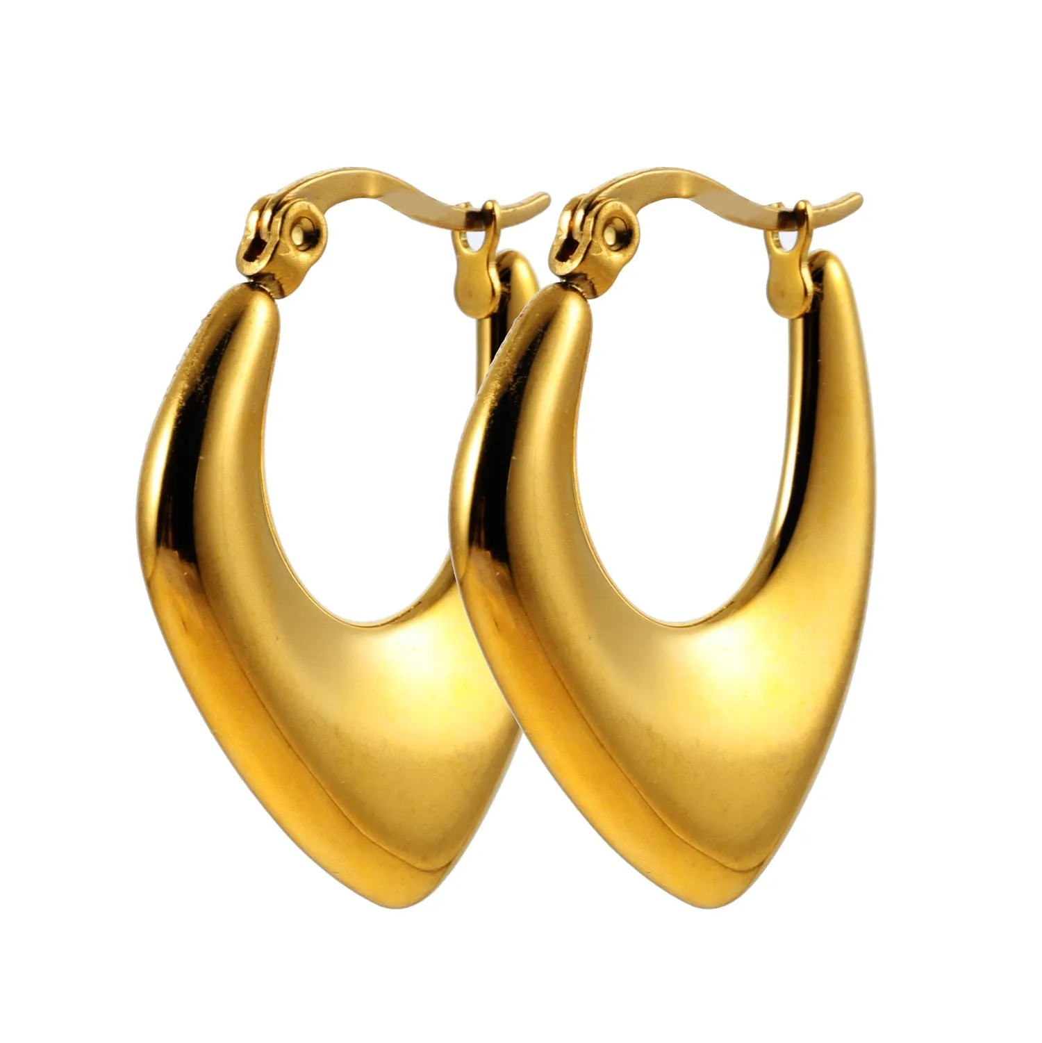 KAMIRA: Geometric Fusion Assymetrical Hoop Earrings sold by Lav & Kush