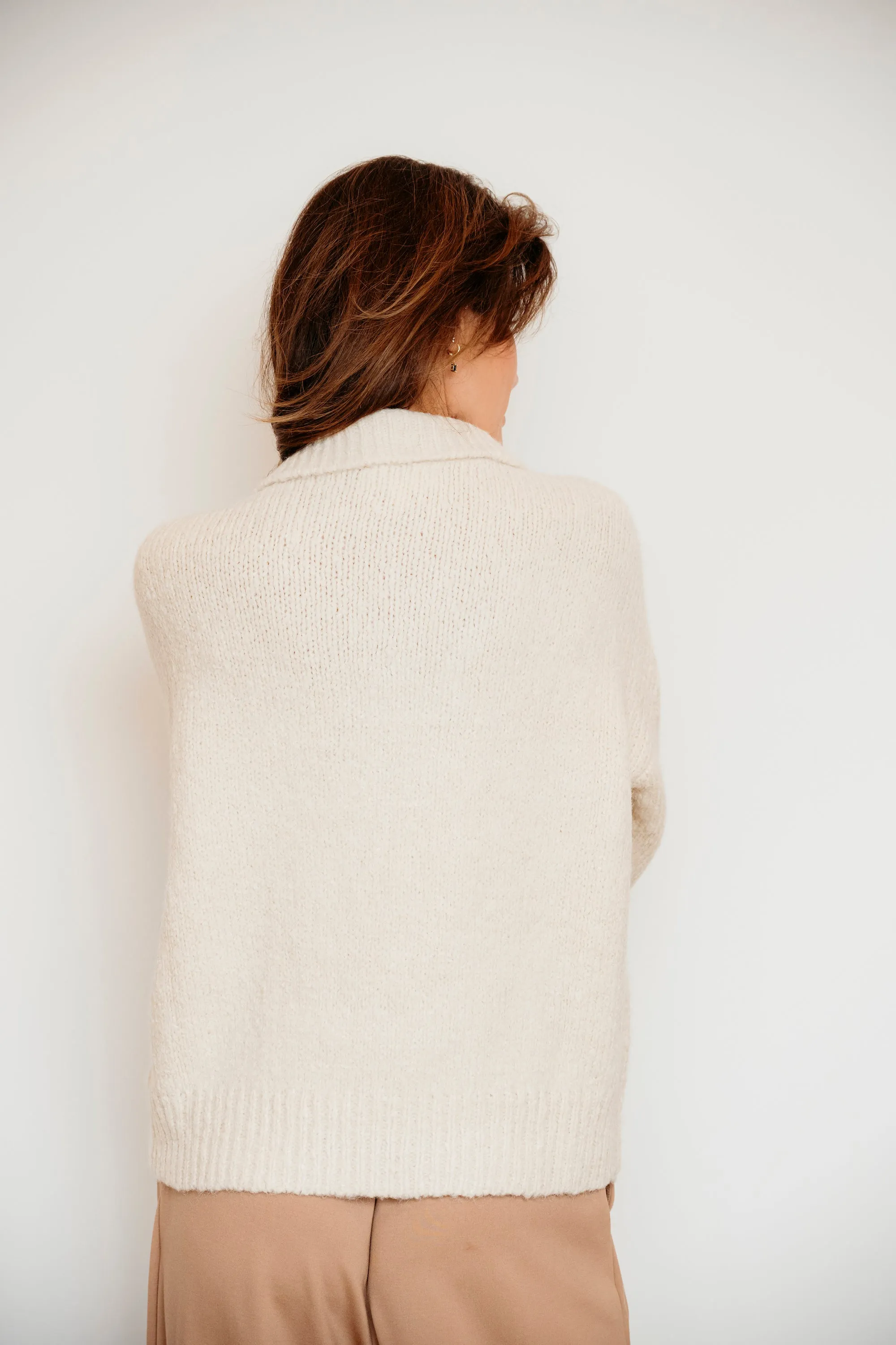 Theo Fuzzy 1/4" Zip Sweater sold by Lav & Kush product image thumbnail 5